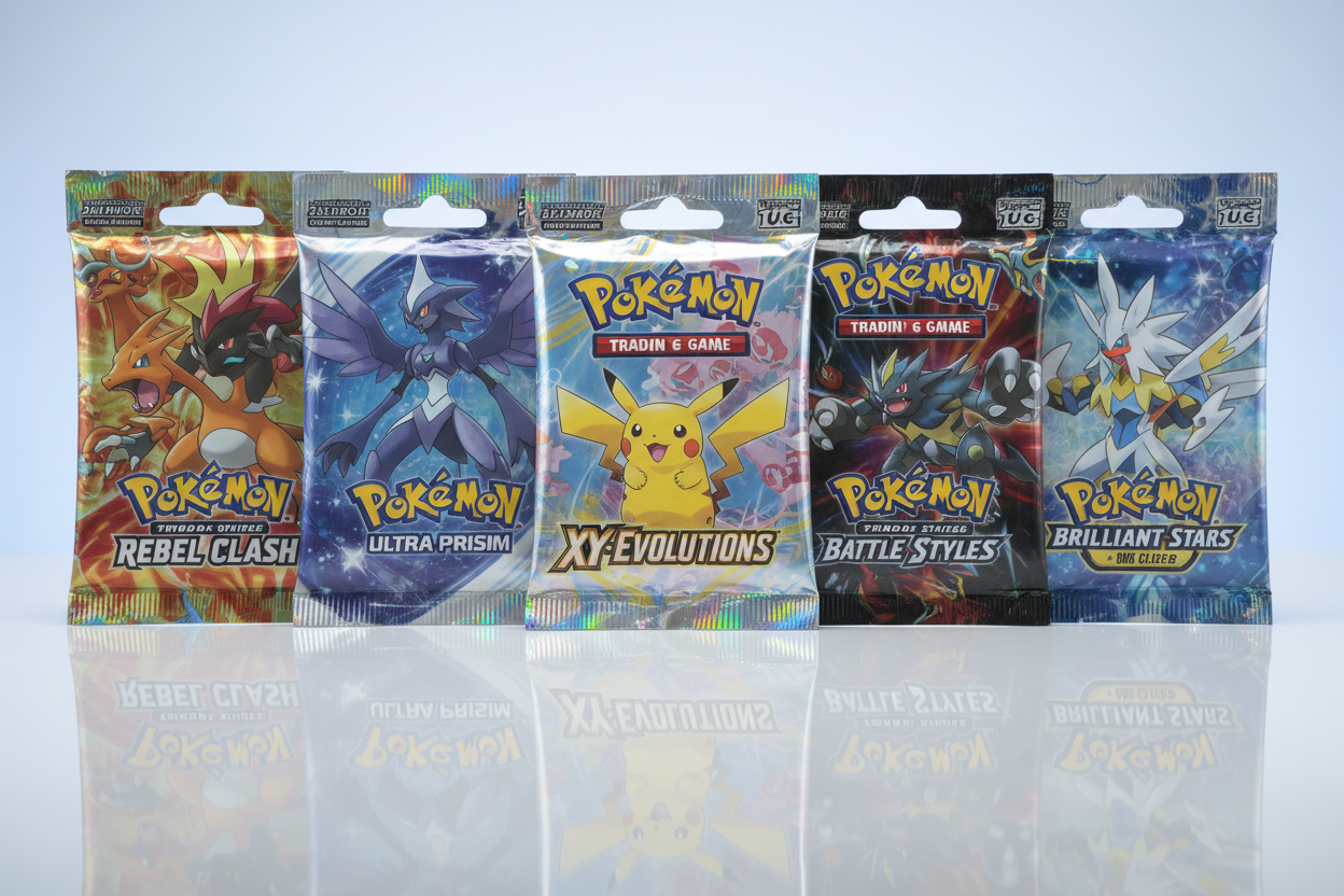 Diverse sealed Pokemon booster's