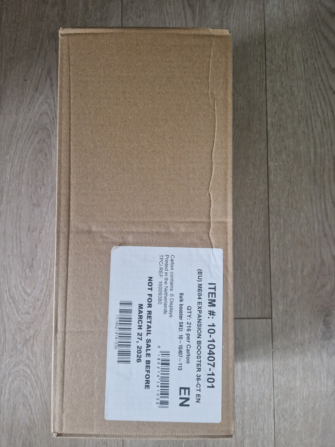 Pokémon TCG Chaos Rising Booster Box Case – fabrikkforseglet engelsk utgave.
