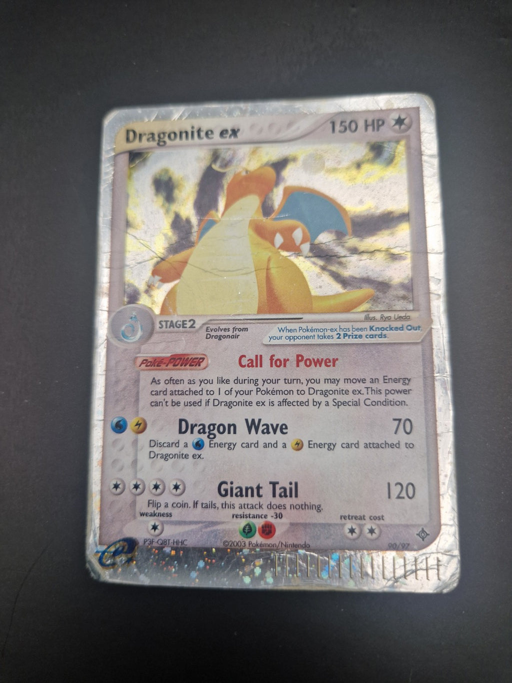  Forside av Dragonite ex 90/97 fra EX Dragon.