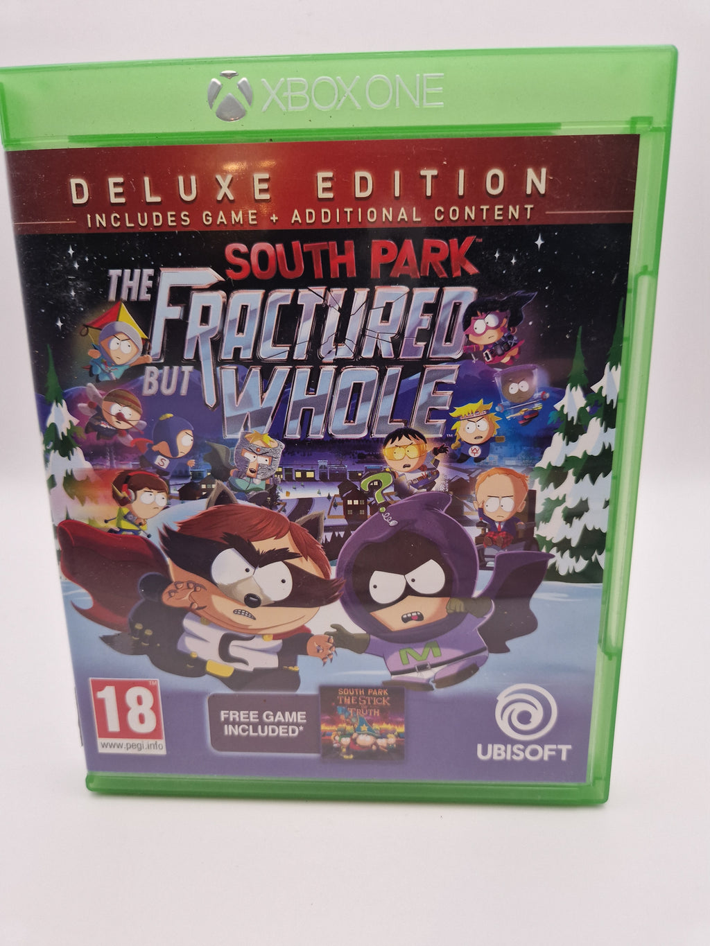 South Park The Fractured But Whole Deluxe Edition Xbox One – forside i boks