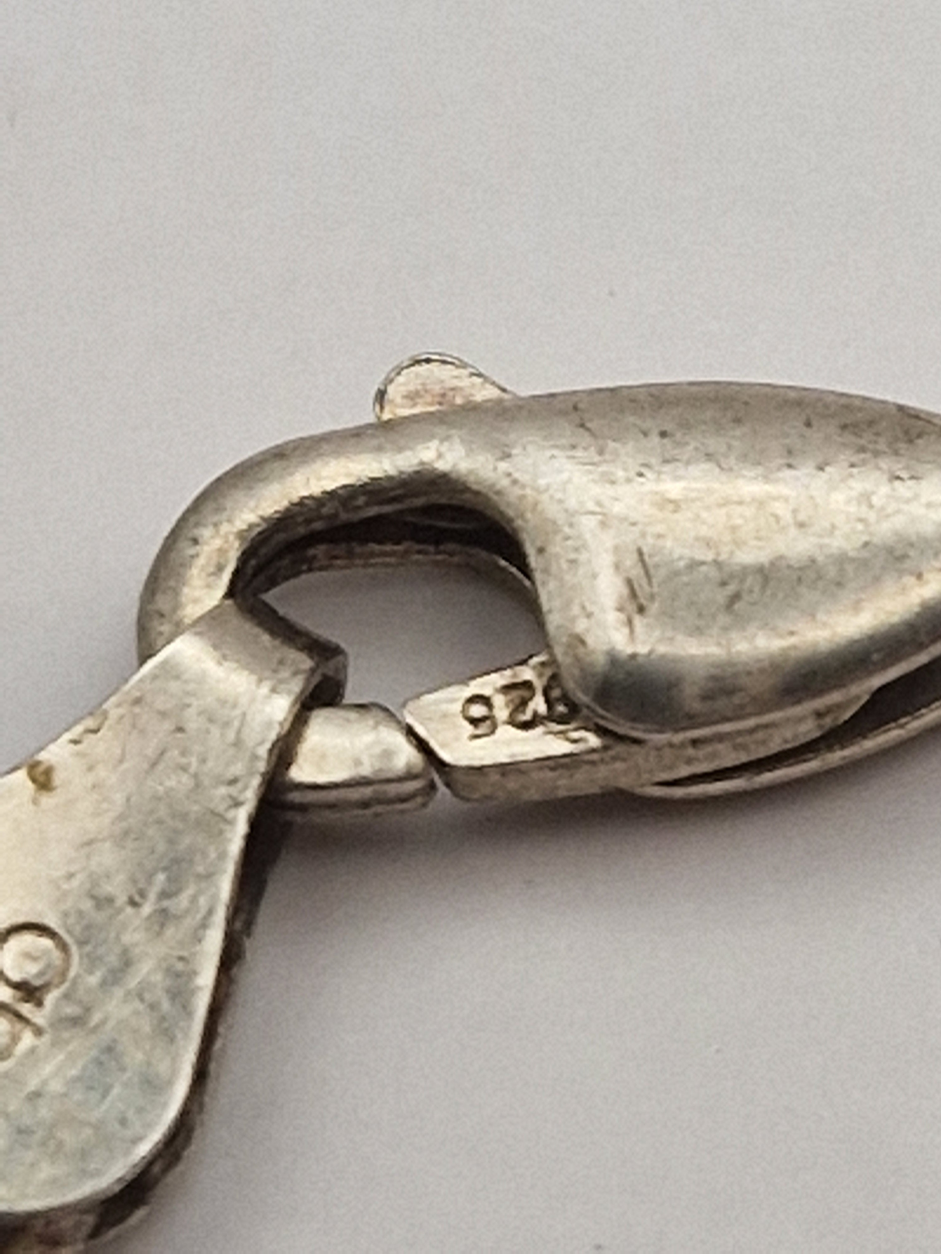 Karabinlås med 925-stempel