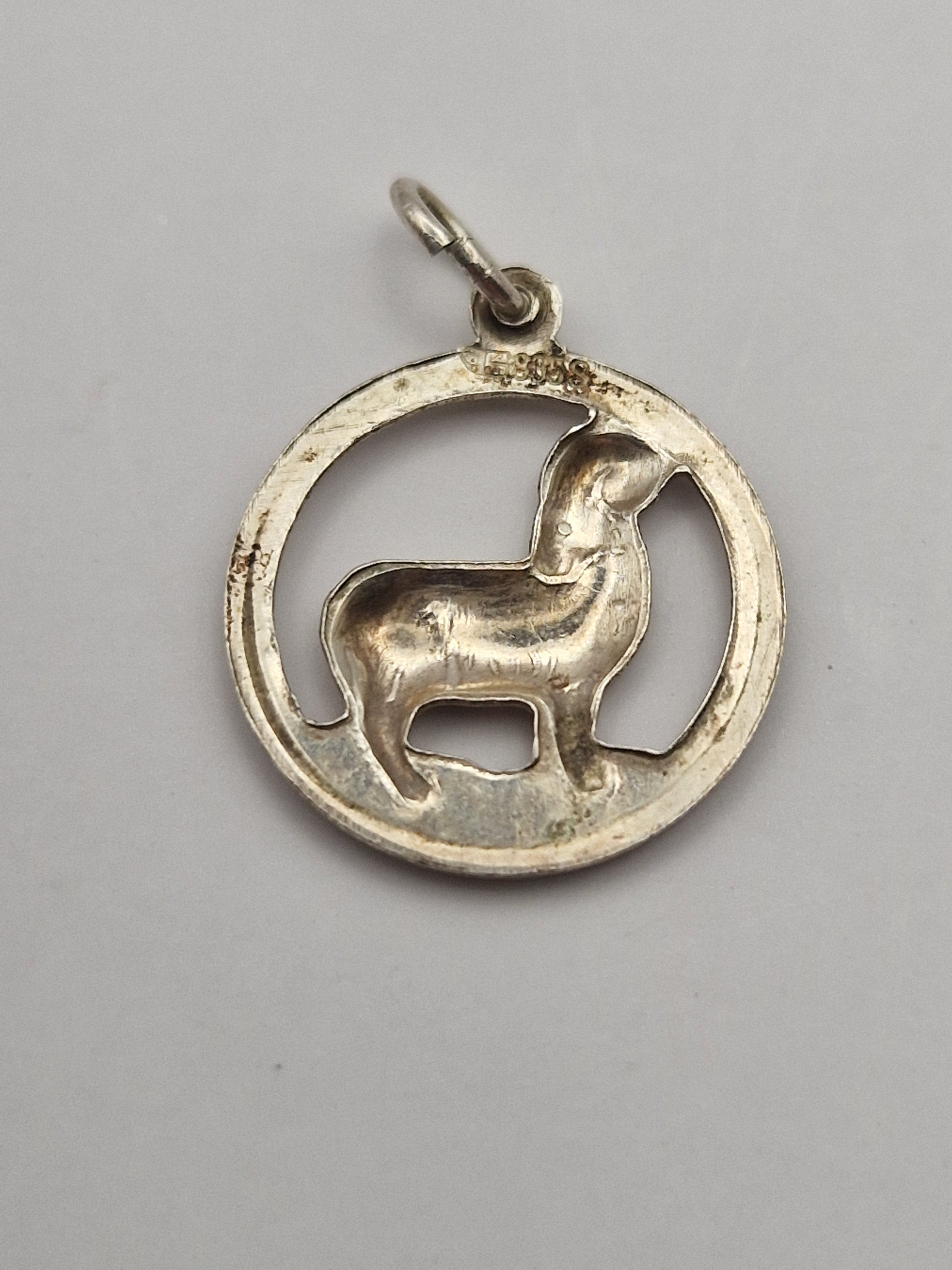 Bakside med 835S-stempel – bekrefter ekte sølv