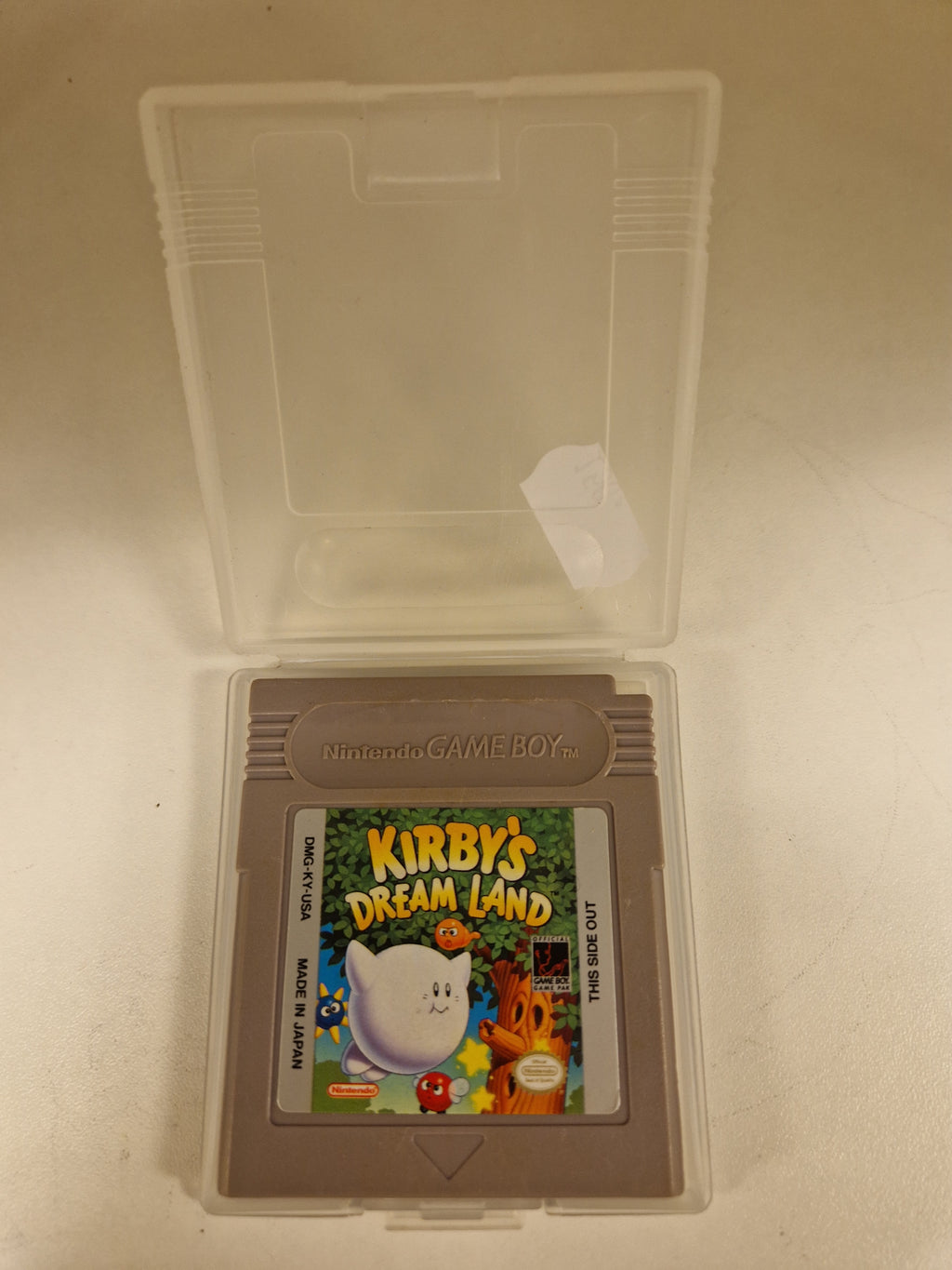 Forside av Kirby’s Dream Land – original Game Boy kassett