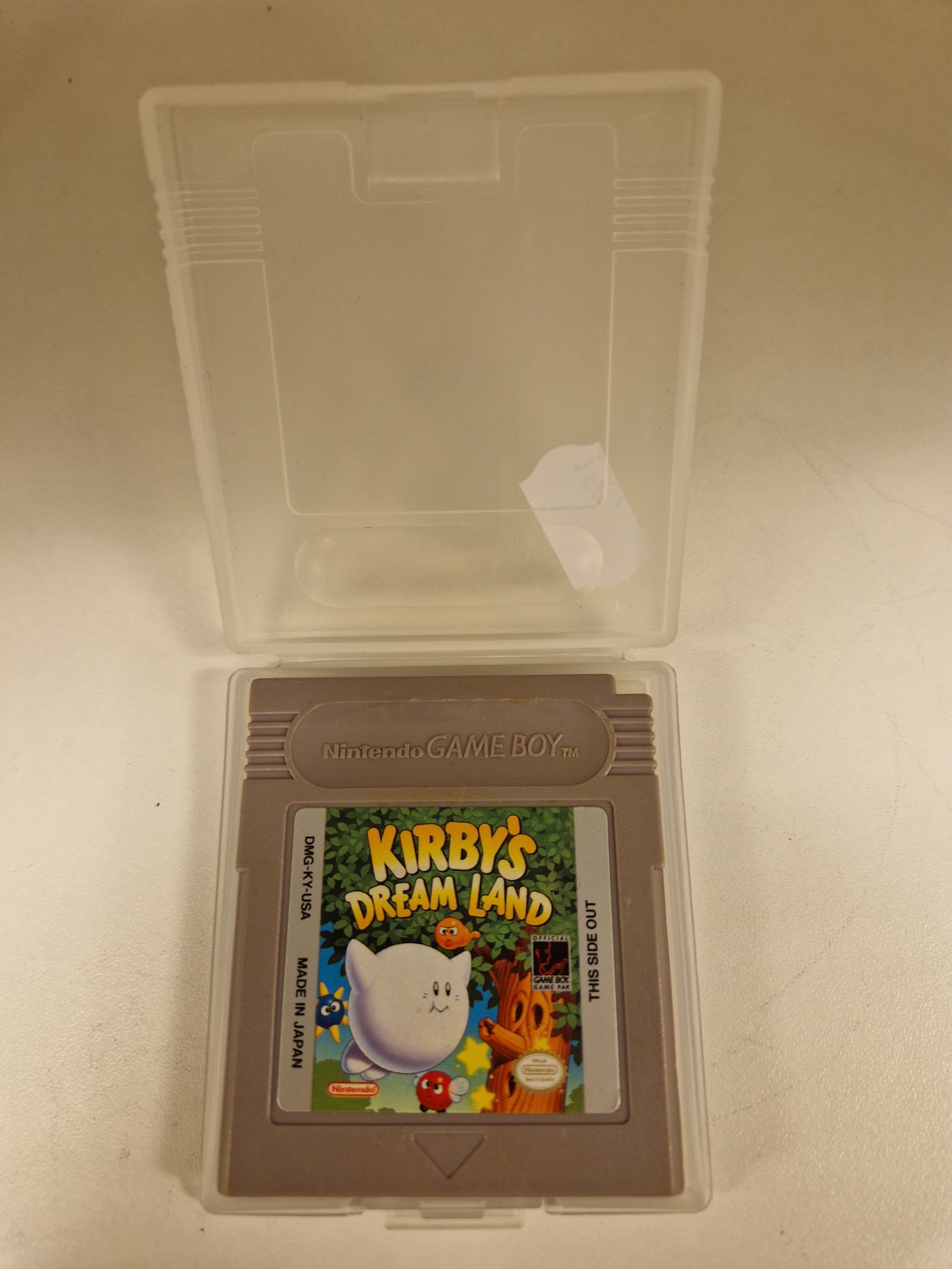Forside av Kirby’s Dream Land – original Game Boy kassett