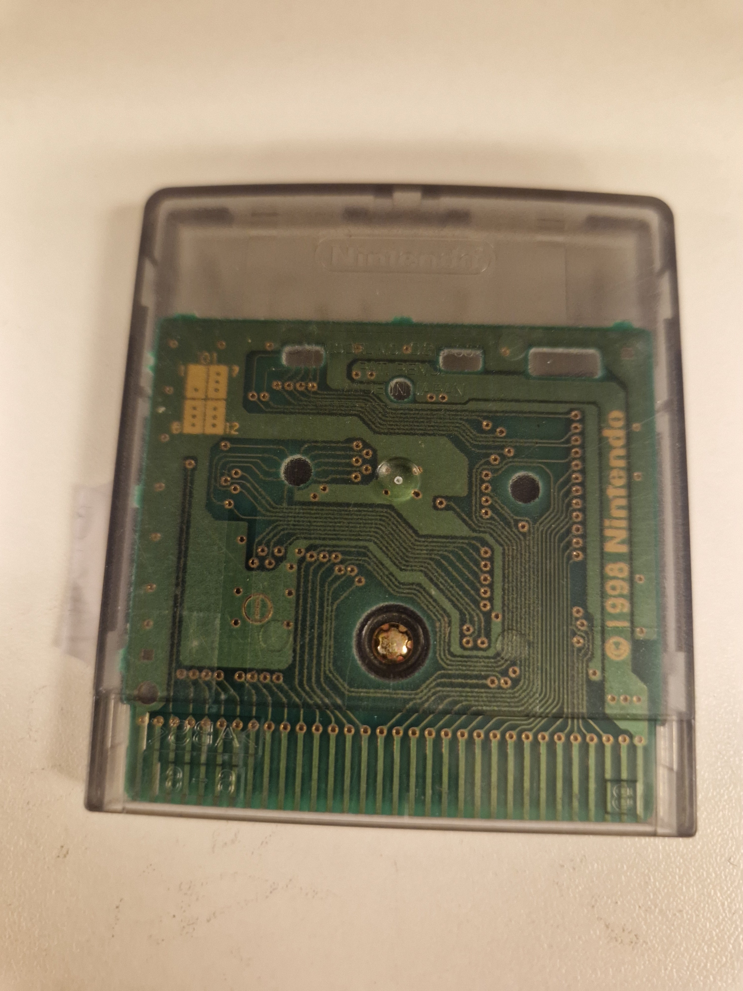 Bakside – original GBC-kassett, gjennomsiktig