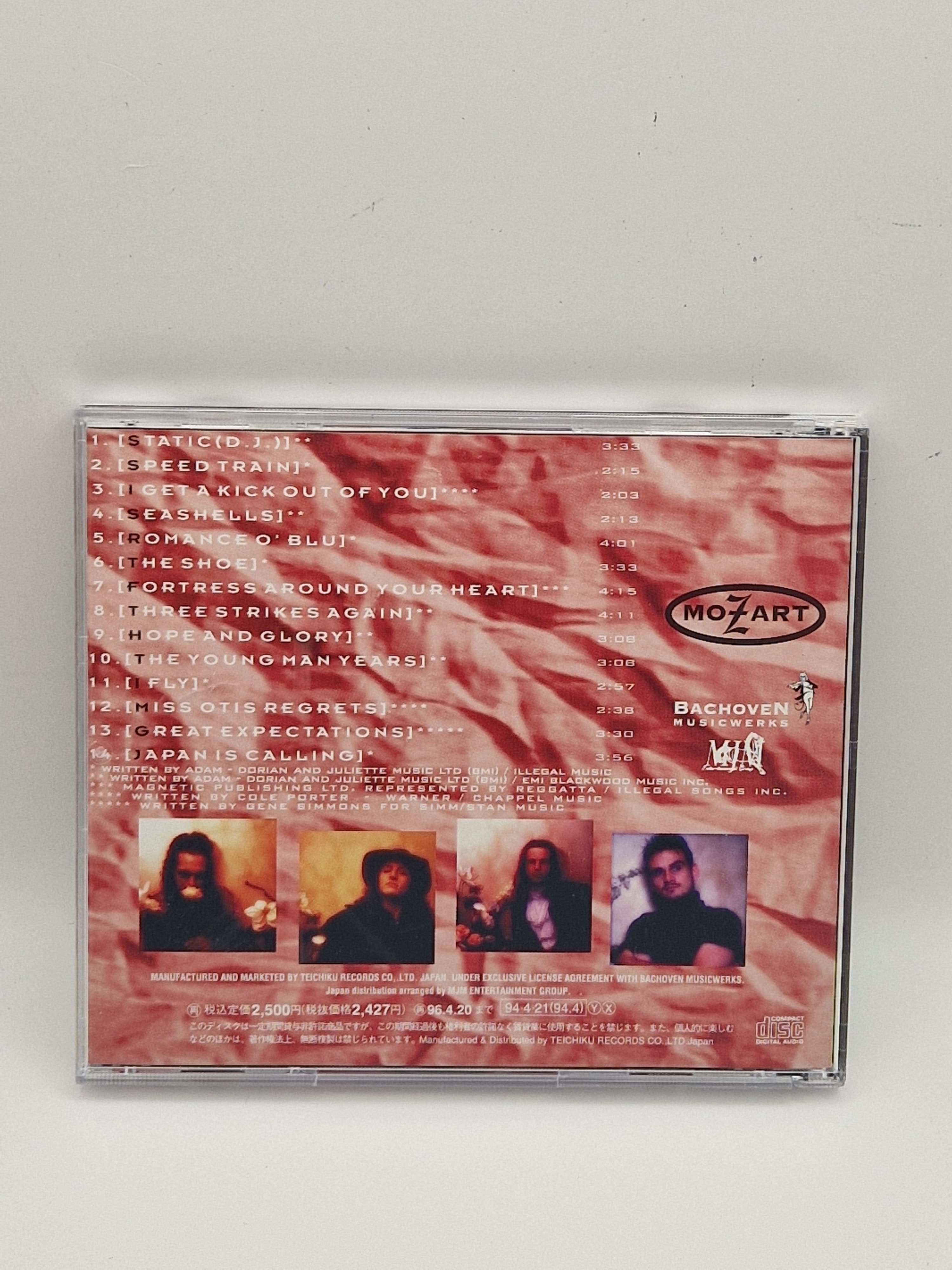 Mozart – Mozart CD bakside med tracklist