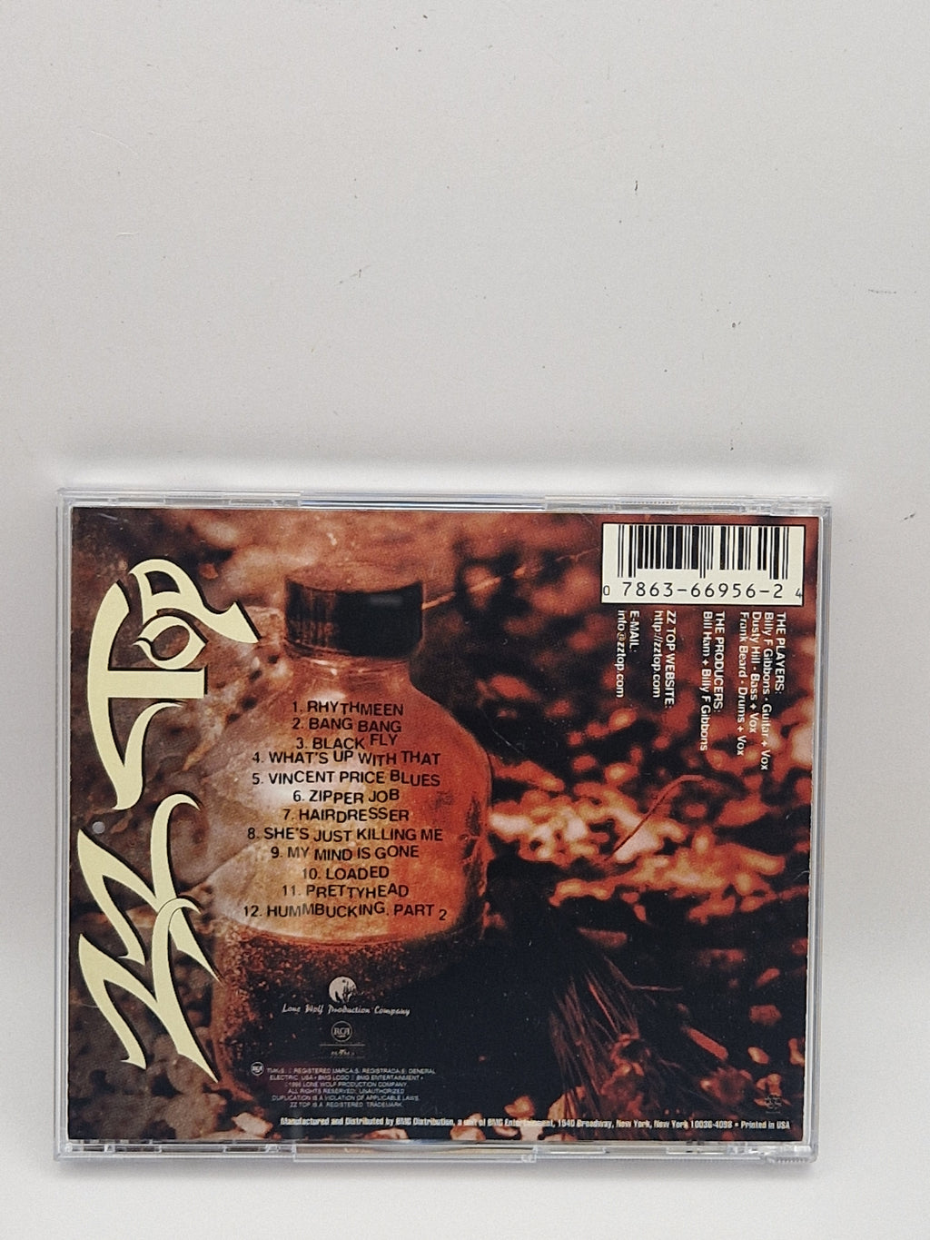 Forside: ZZ Top – RhythmZZ CD forside