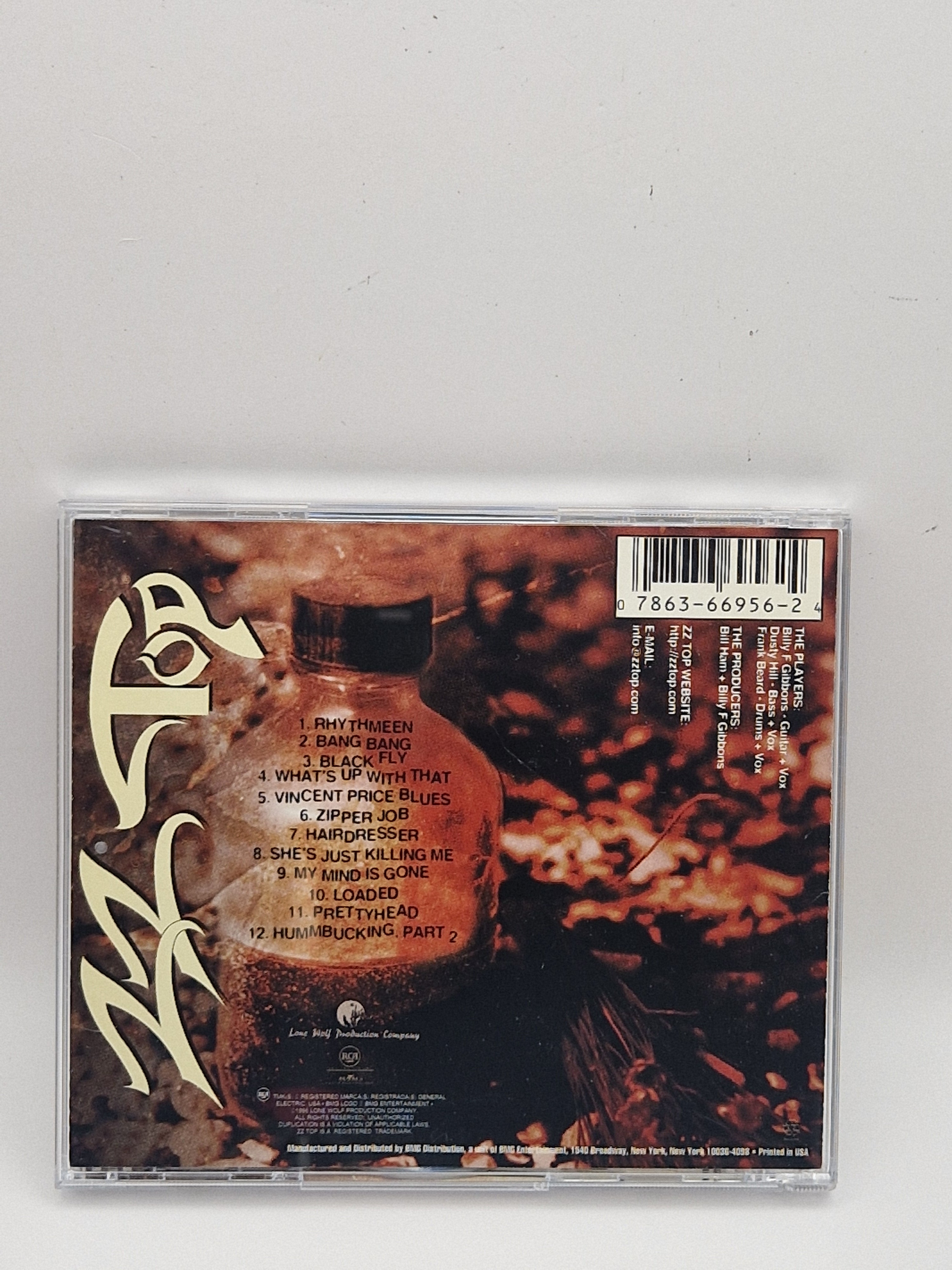 Forside: ZZ Top – RhythmZZ CD forside