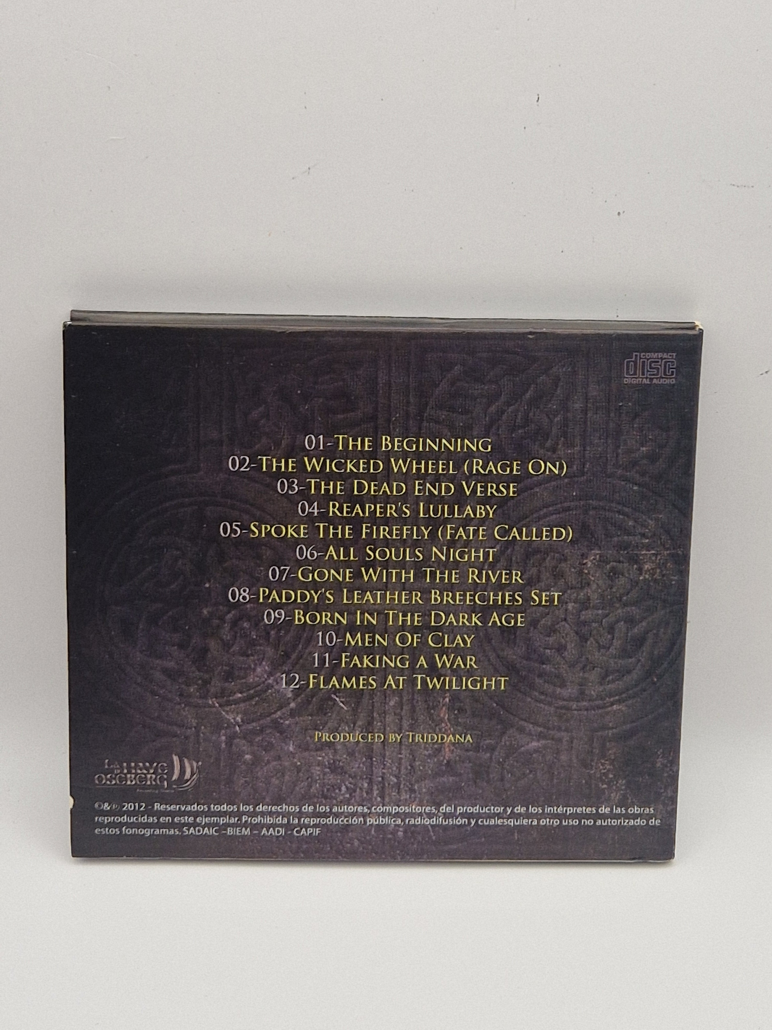 Triddana – Ripe for Rebellion CD bakside med sporliste