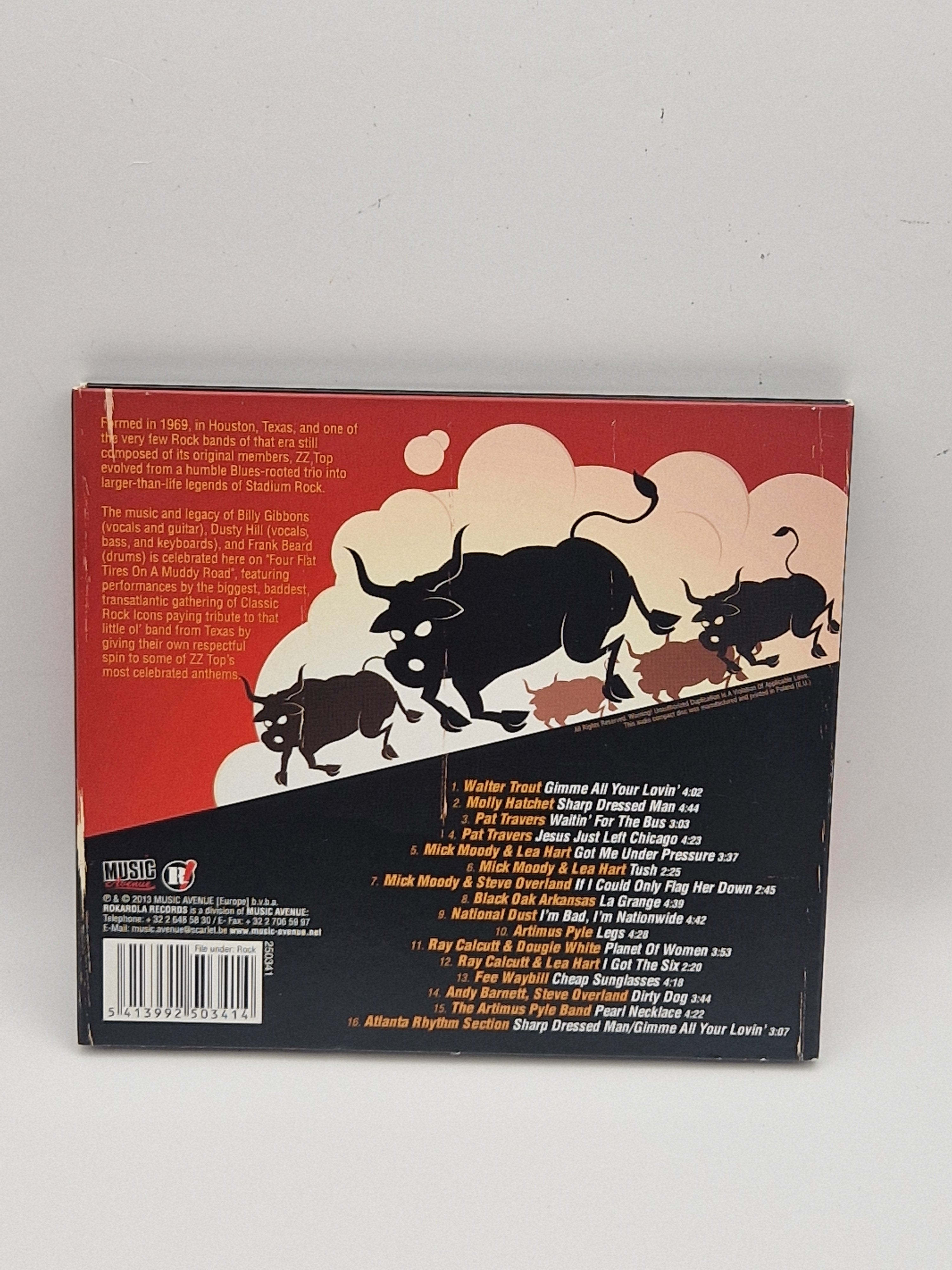 Various – Four Flat Tires On A Muddy Road All Star Tribute To ZZ Top bakside