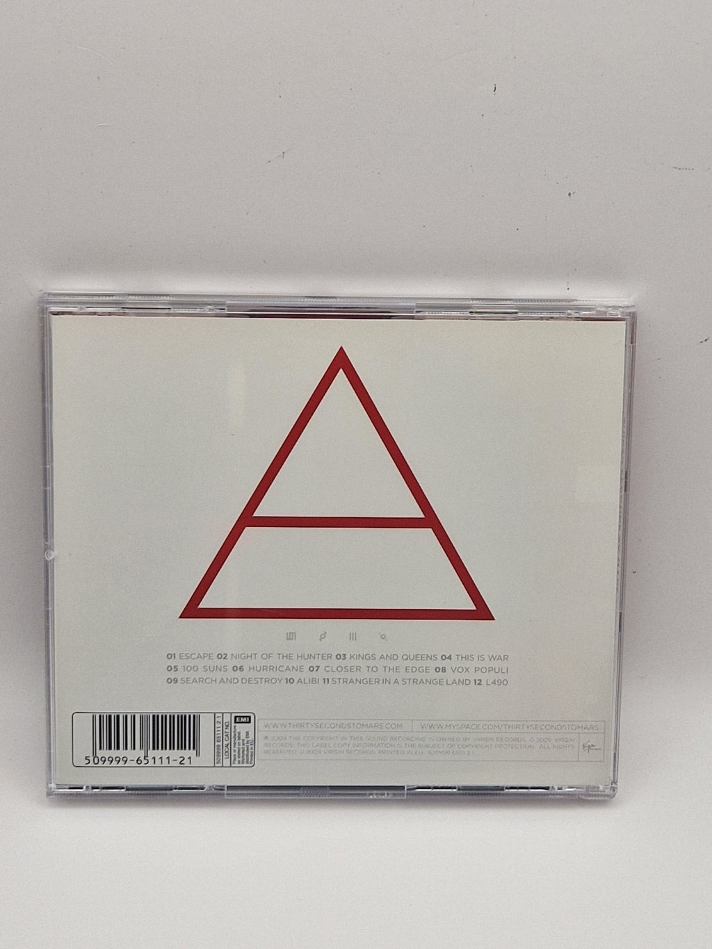 30 Seconds To Mars – This Is War bakside