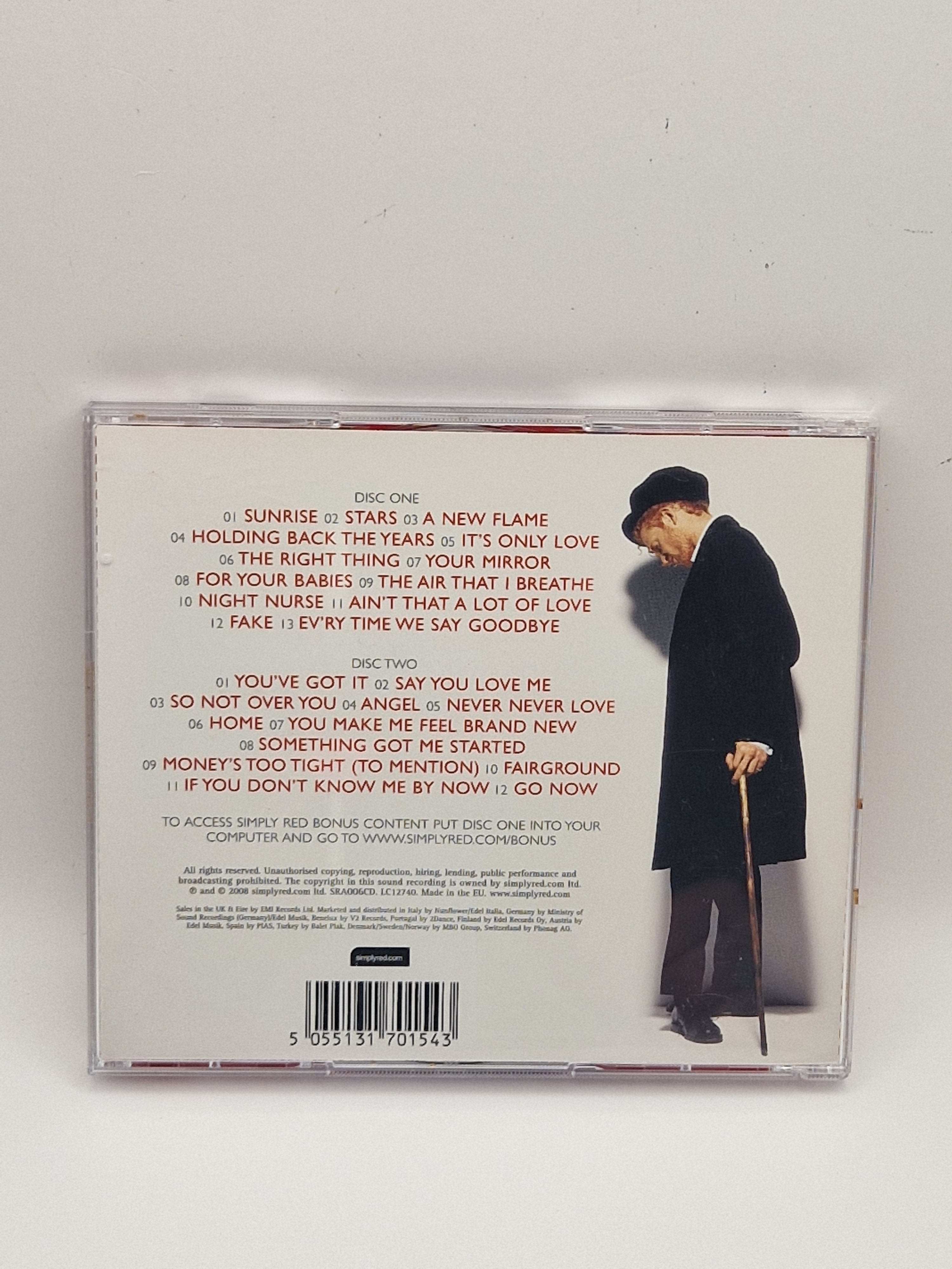 Simply Red – 25 (The Greatest Hits), bakside med låter