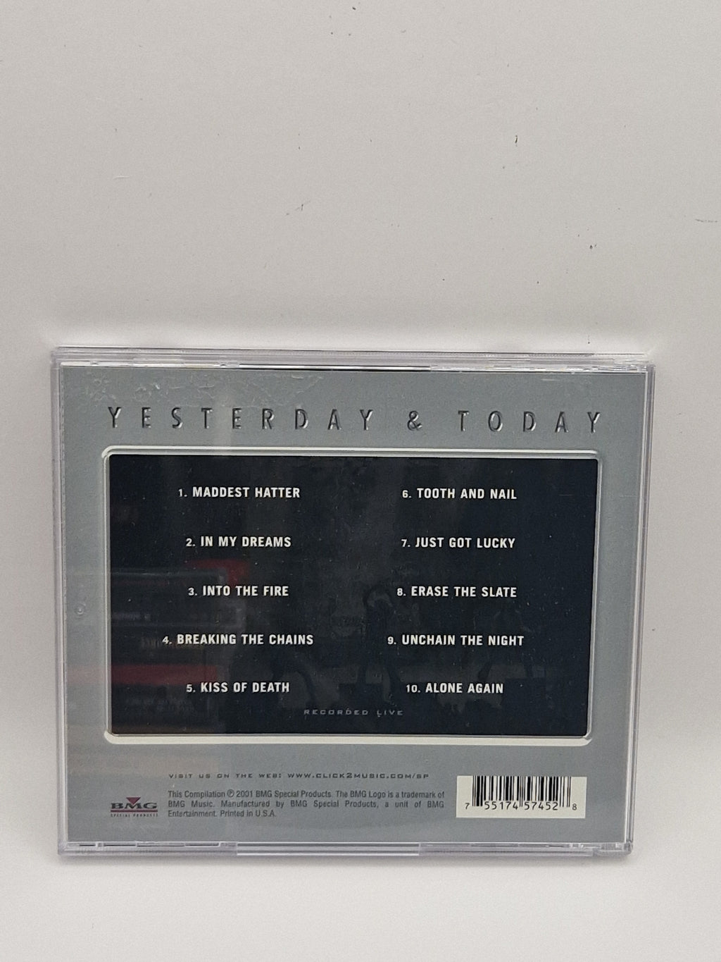 Dokken – Yesterday & Today, bakside med låter