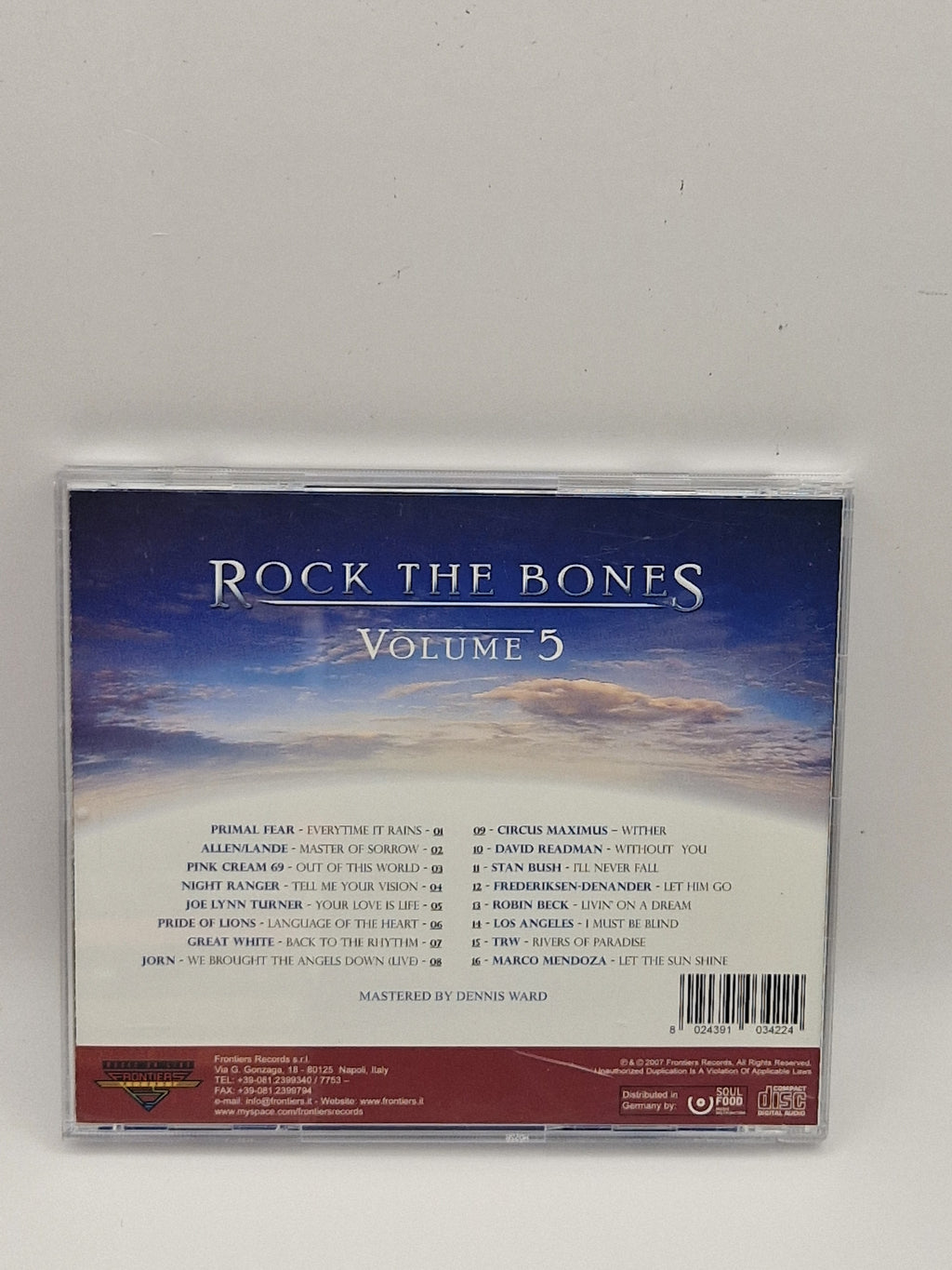 Various – Rock The Bones (Volume 5), bakside med låter