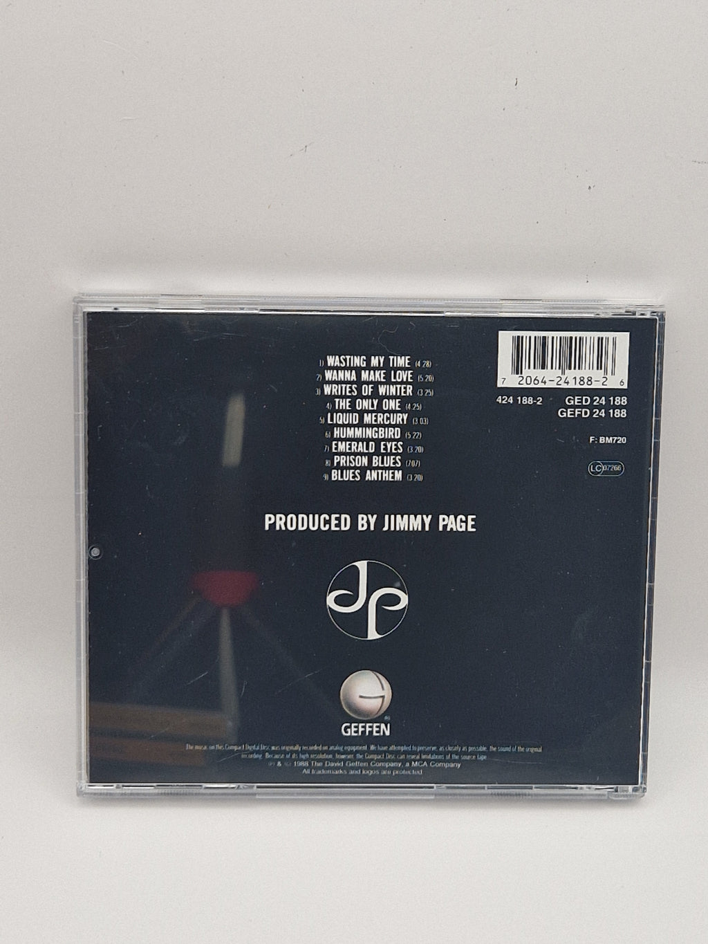 Jimmy Page – Outrider, bakside med låter