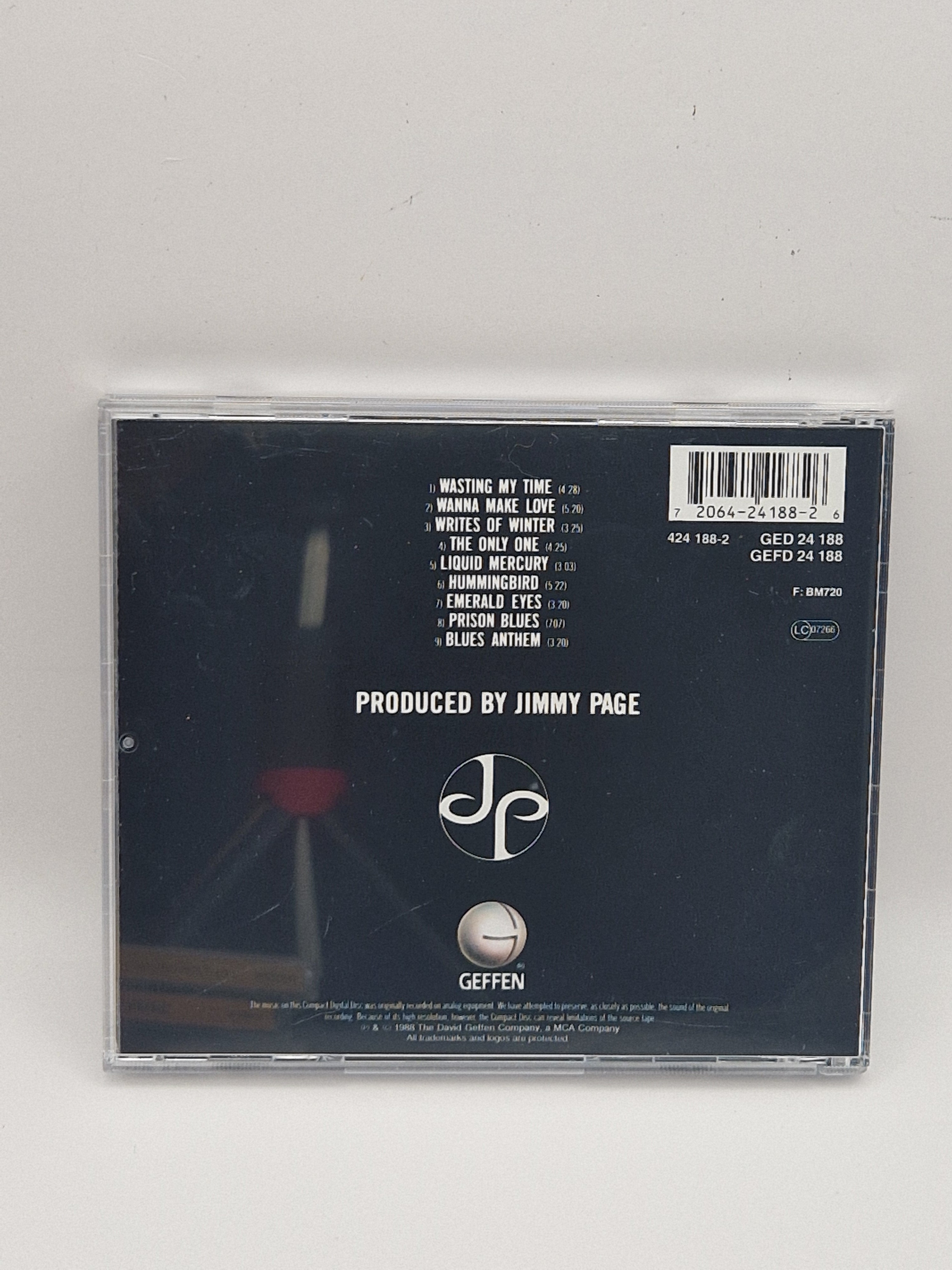 Jimmy Page – Outrider, bakside med låter