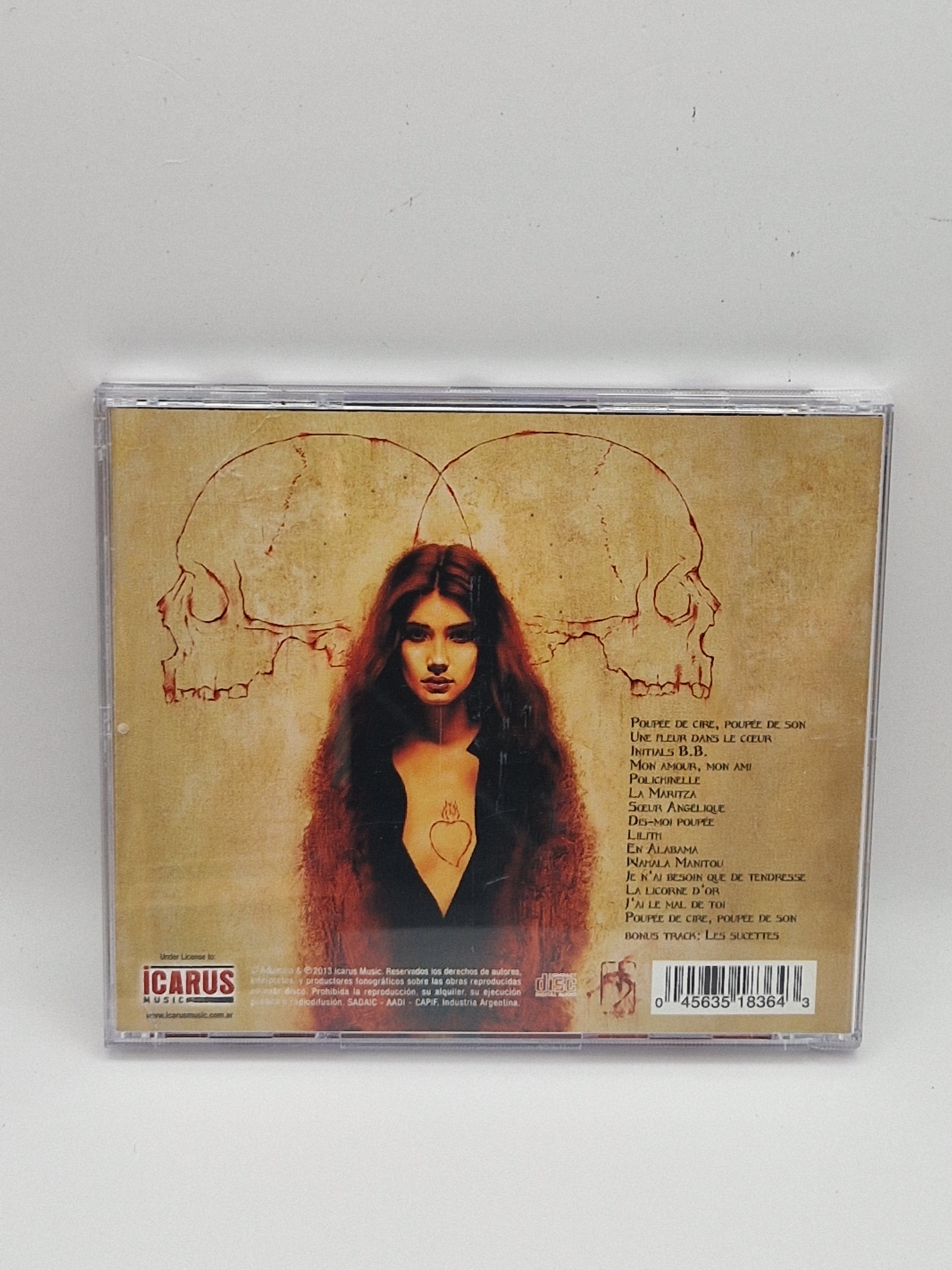 Therion – Les Fleurs Du Mal, bakside med låter