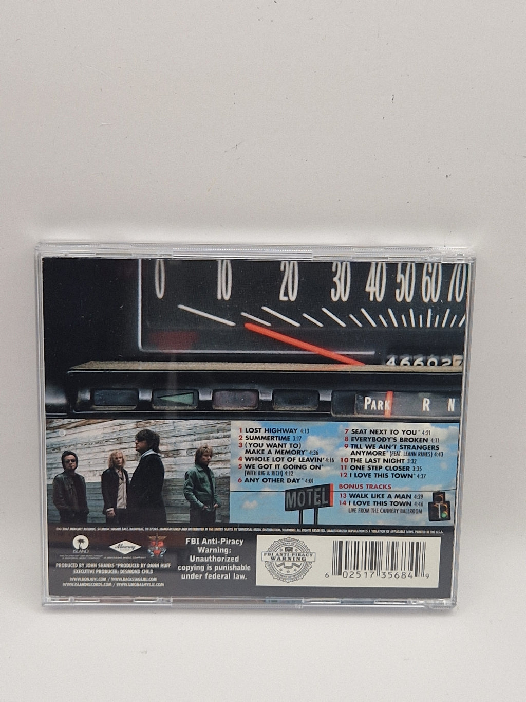 Bon Jovi – Lost Highway, bakside med låter