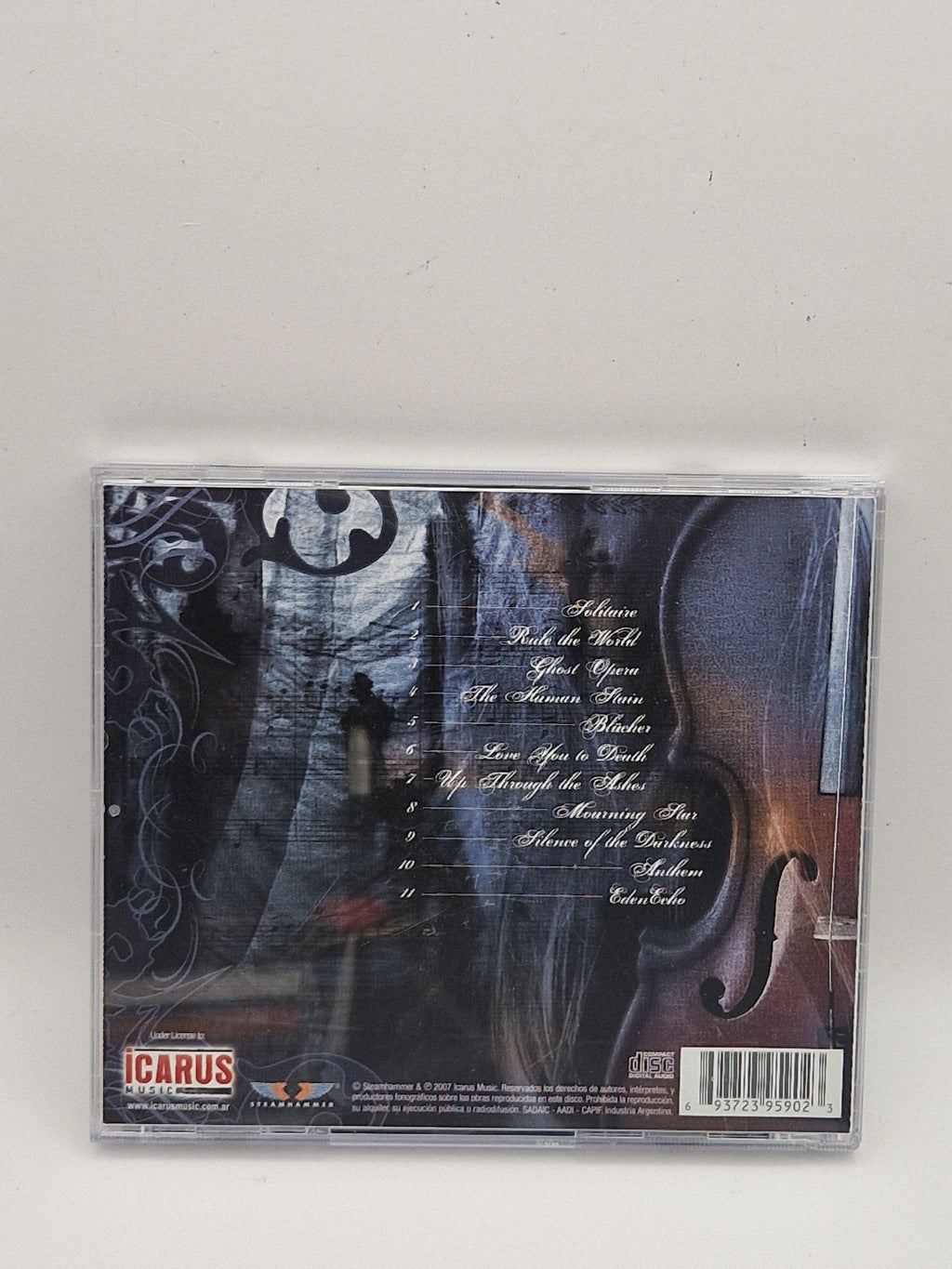 Kamelot – Ghost Opera, bakside med låter