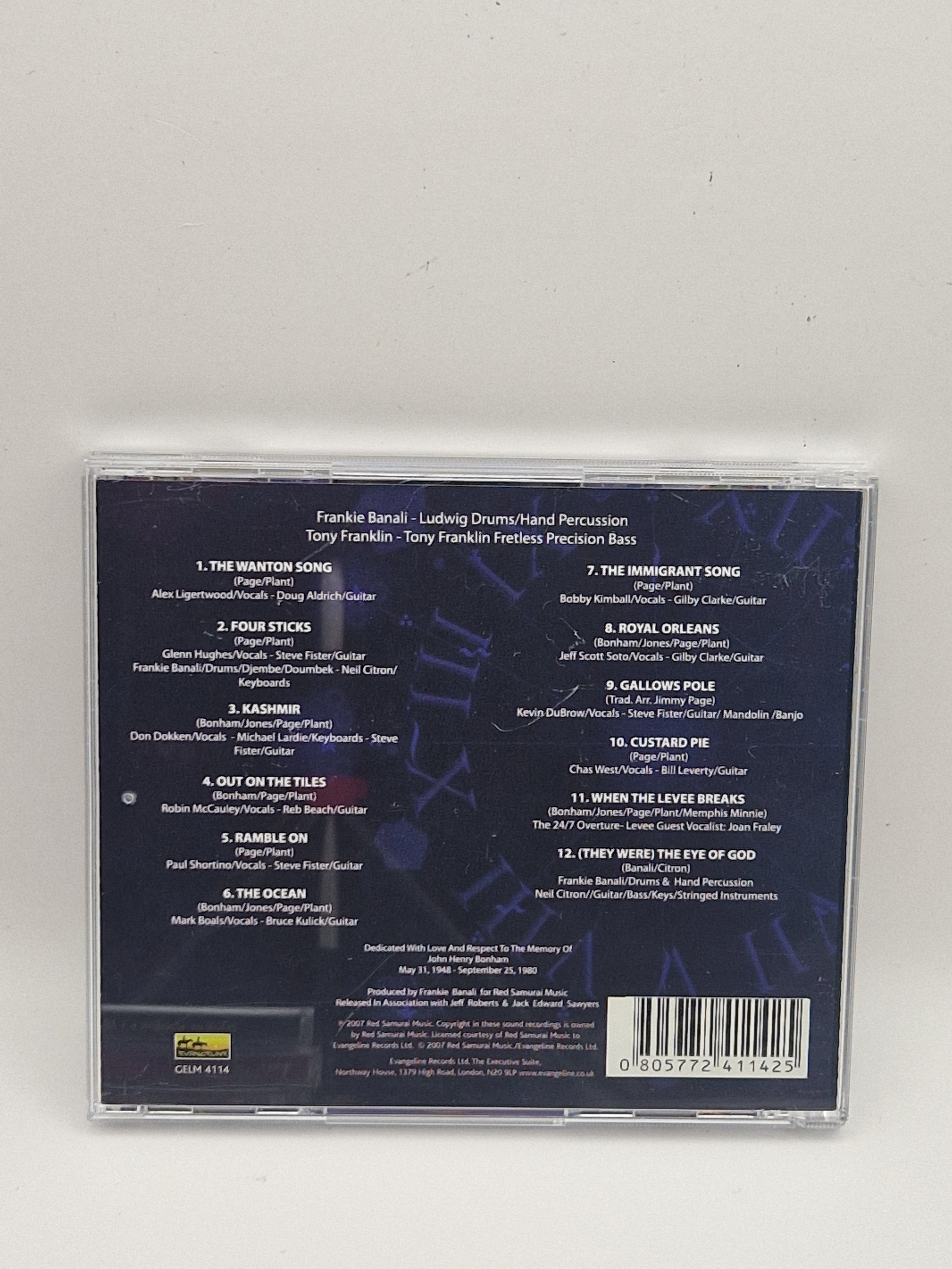 Frankie Banali – 24/7/365 The Tribute To Led Zeppelin bakside med låter