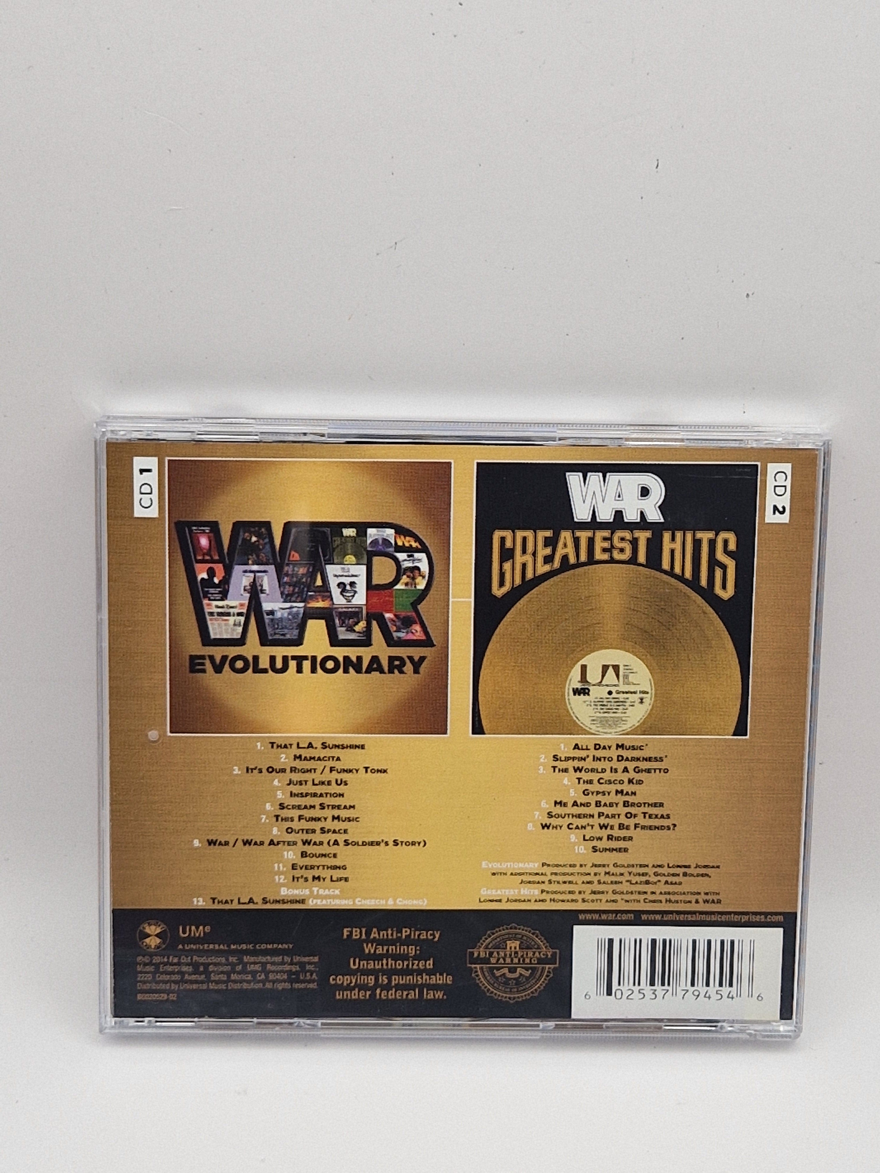 War – Evolutionary bakside med låter