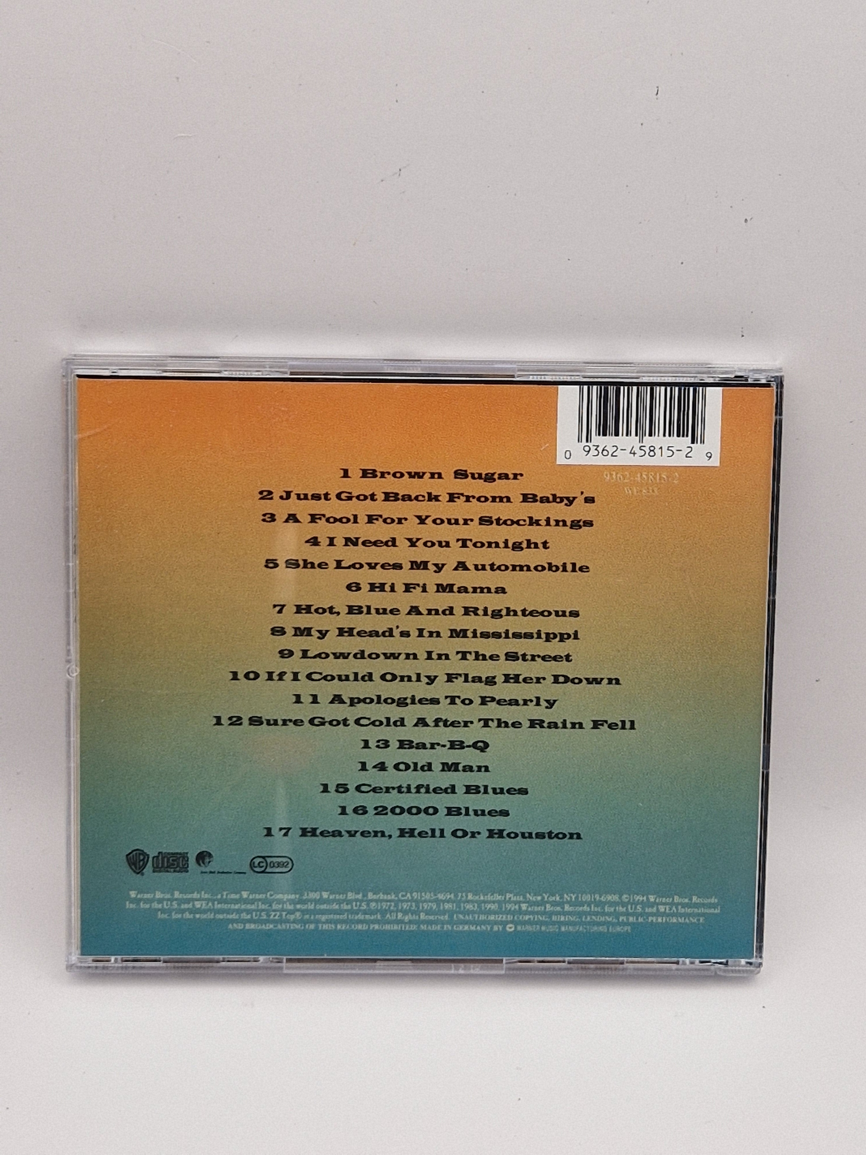 ZZ Top – One Foot In The Blues bakside + låter