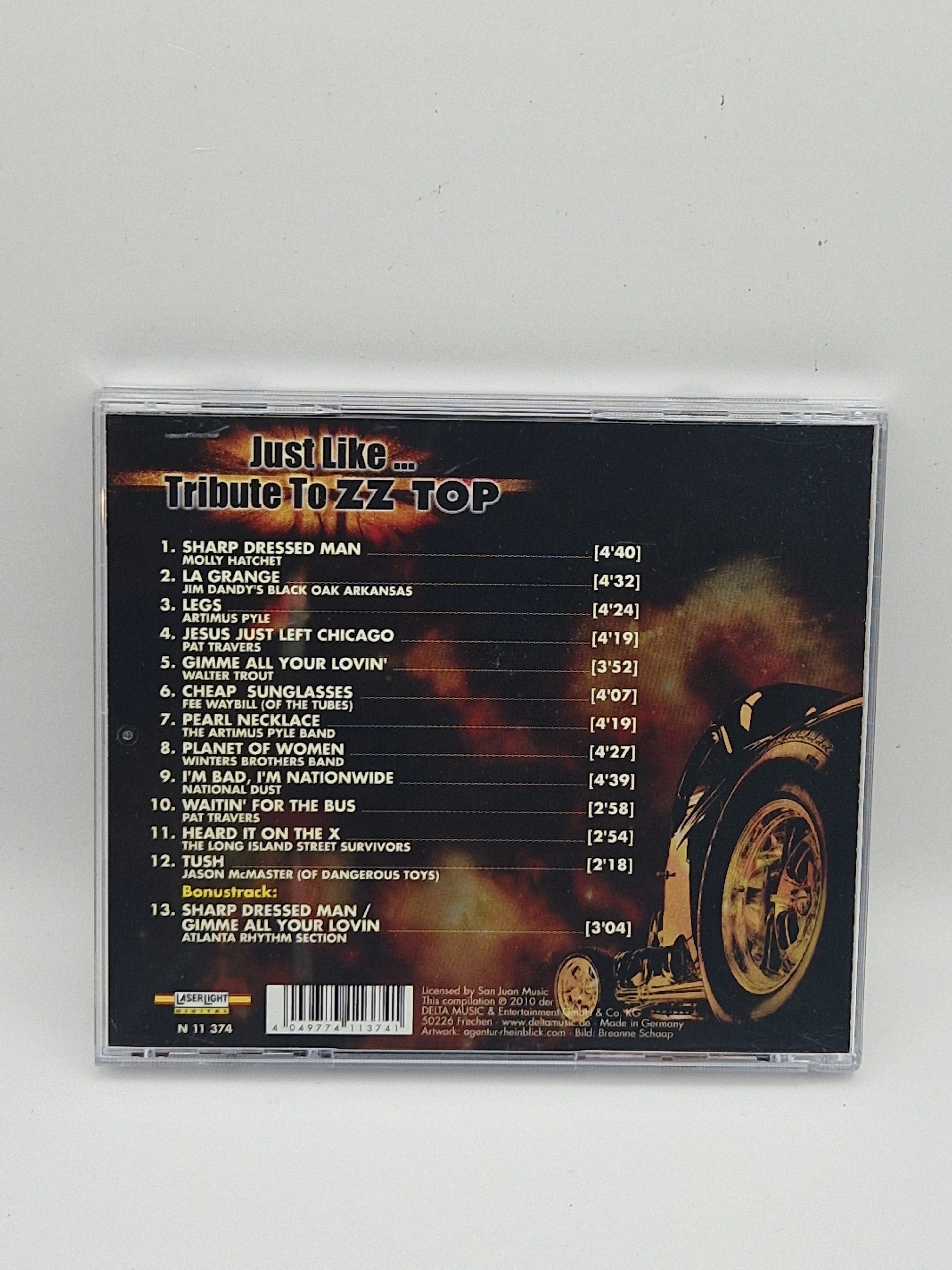 Various – Just Like... Tribute To ZZ Top bakside med låter