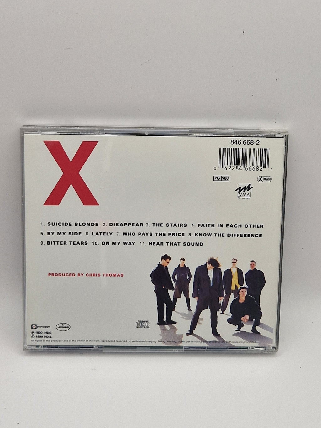 INXS – X bakside med låter