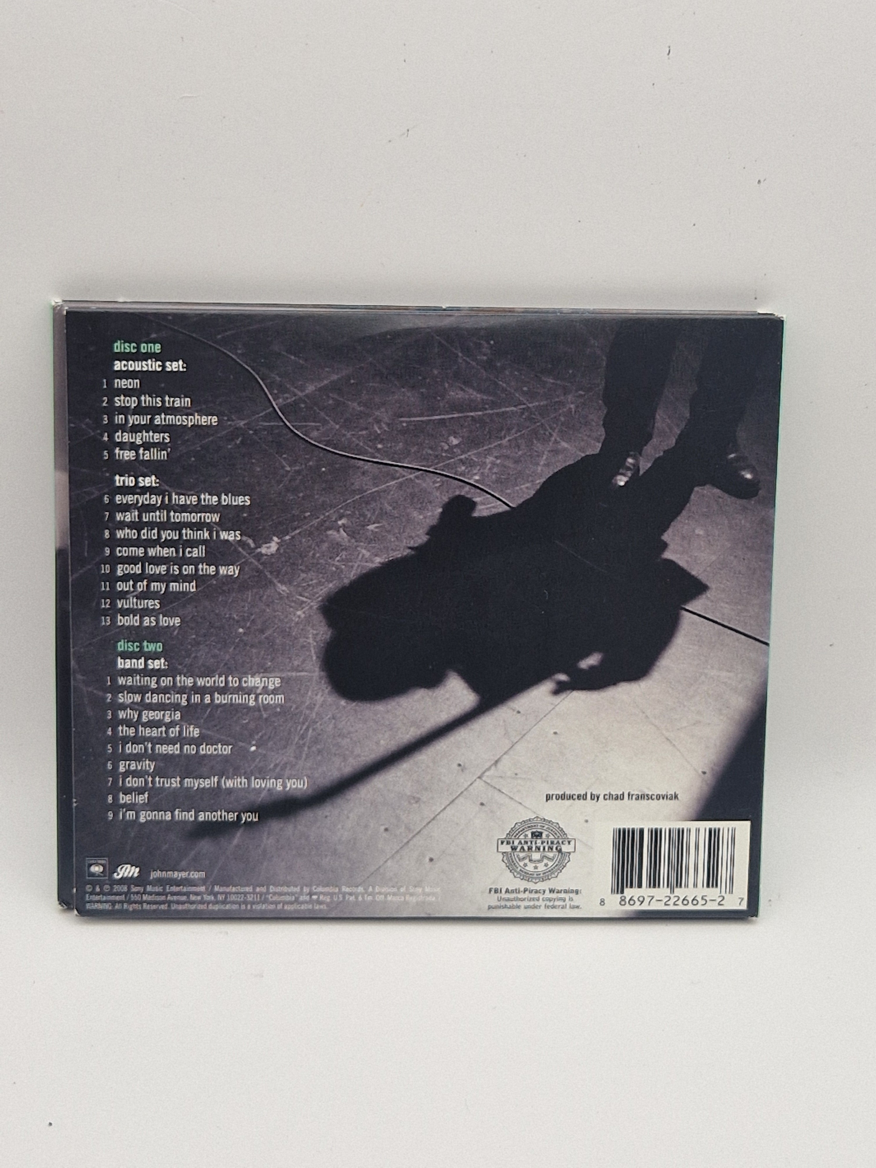 John Mayer – Where The Light Is: John Mayer Live In Los Angeles bakside med låter