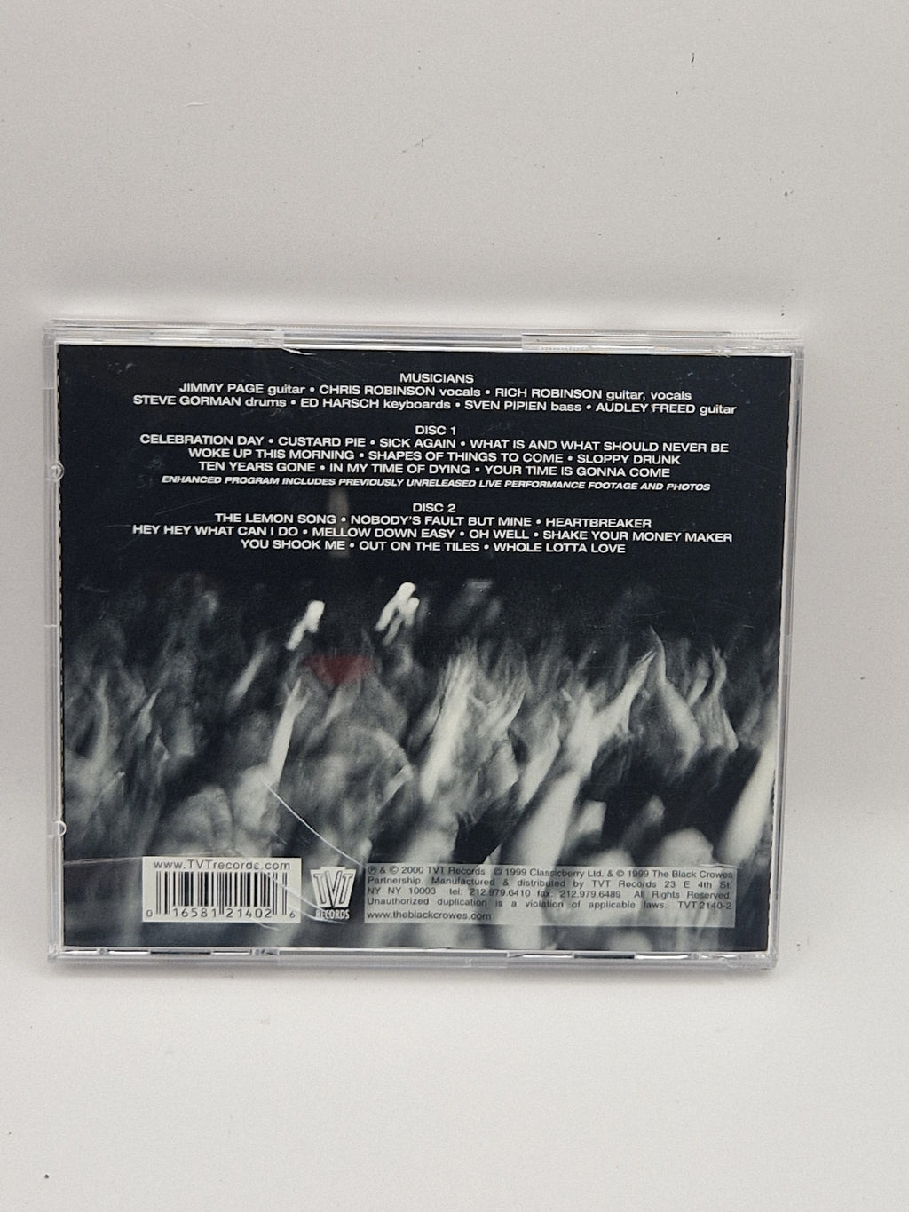 Jimmy Page & The Black Crowes – Live At The Greek bakside med låter