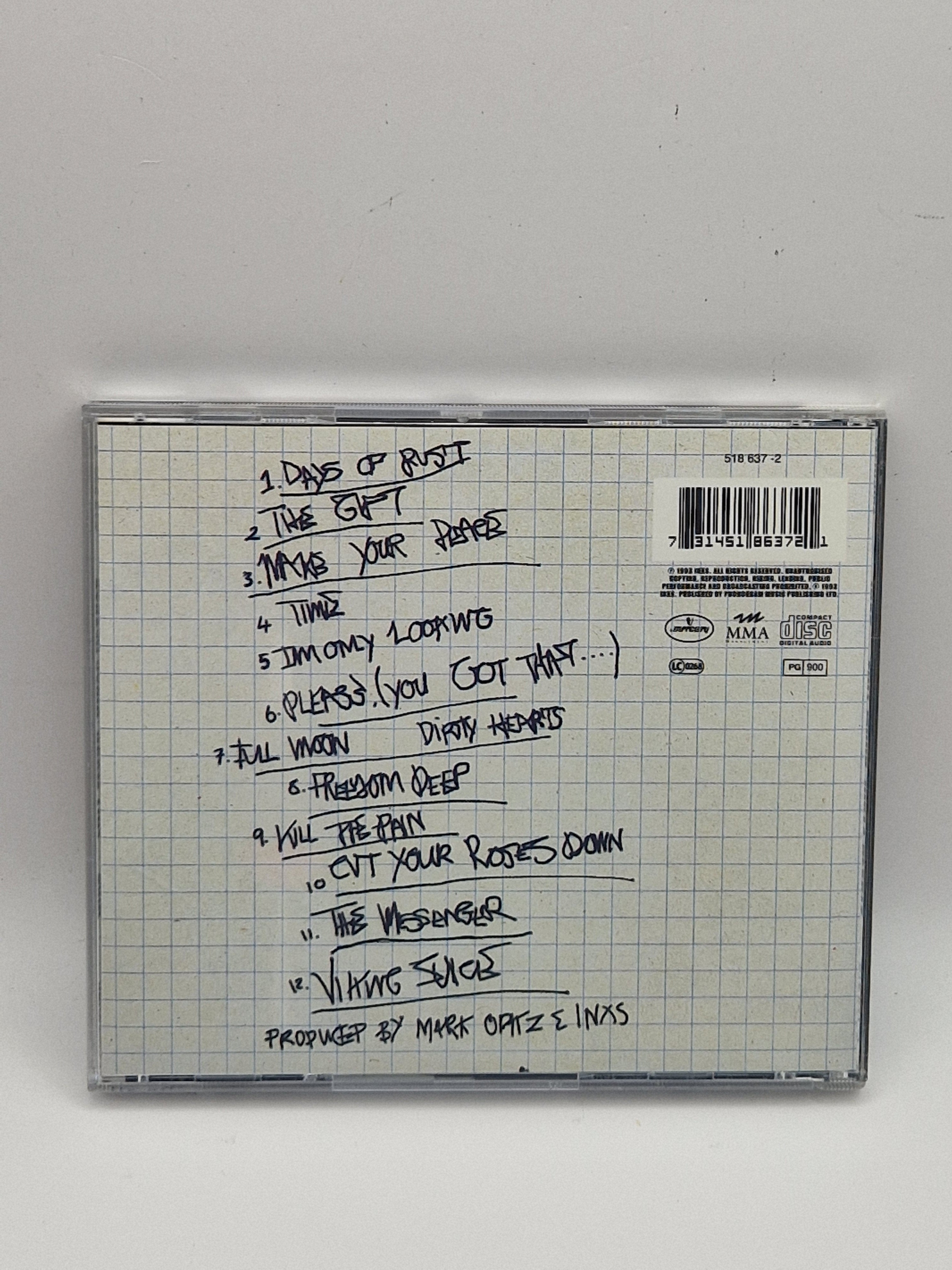 INXS – Full Moon, Dirty Hearts bakside med låter