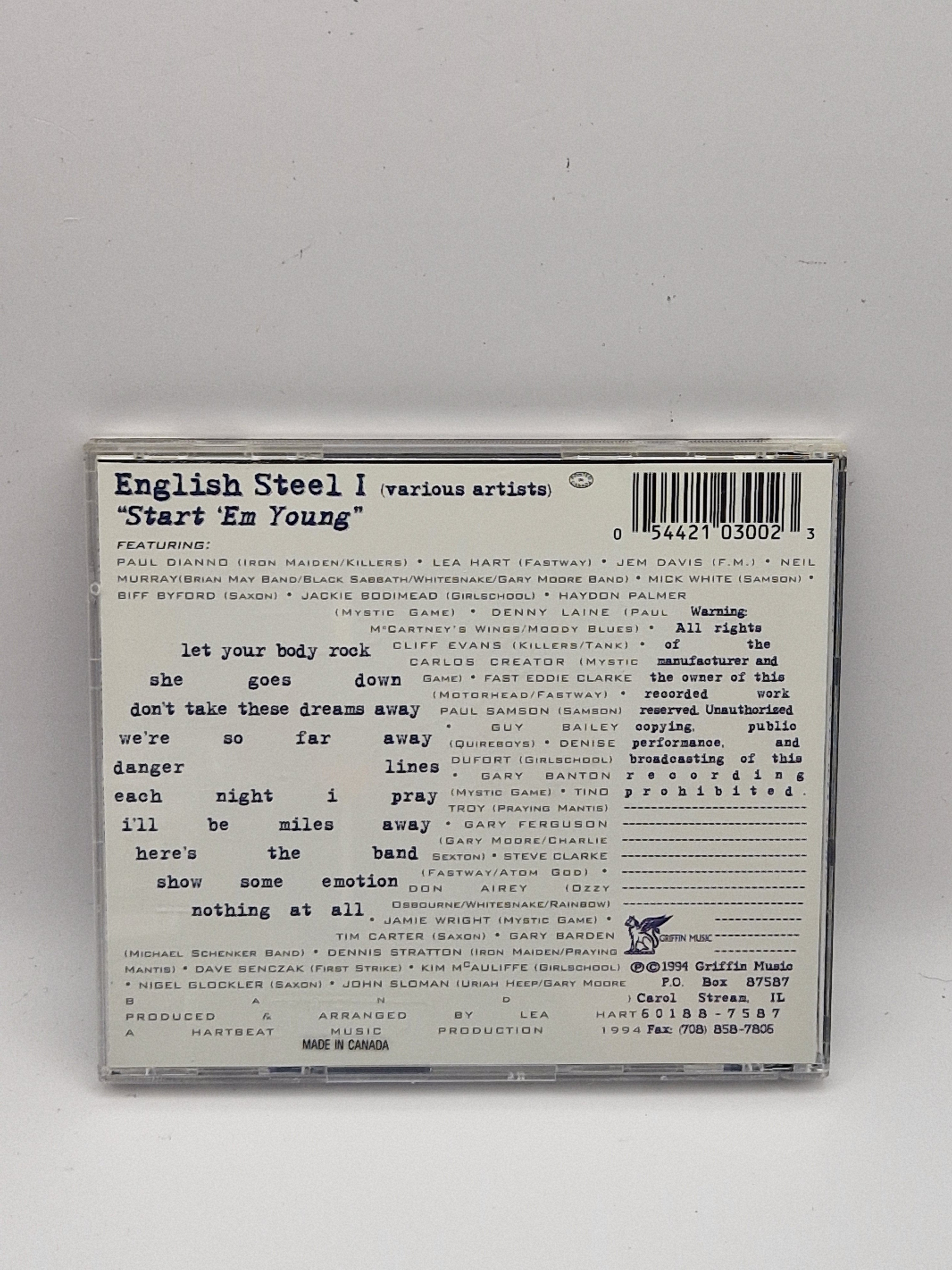 English Steel – Start'Em Young bakside