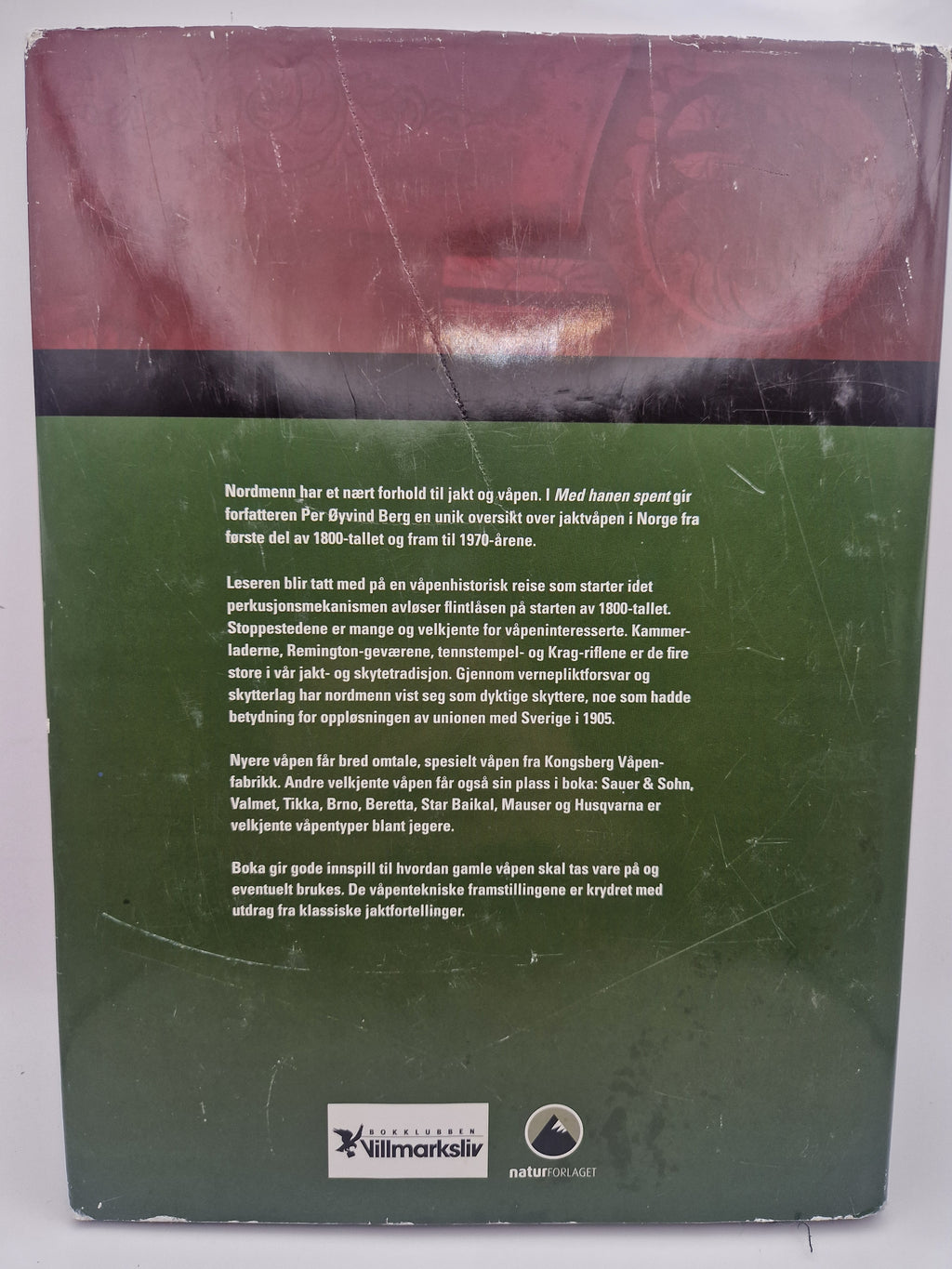 Bakside: Baksidetekst og tilstand på omslag