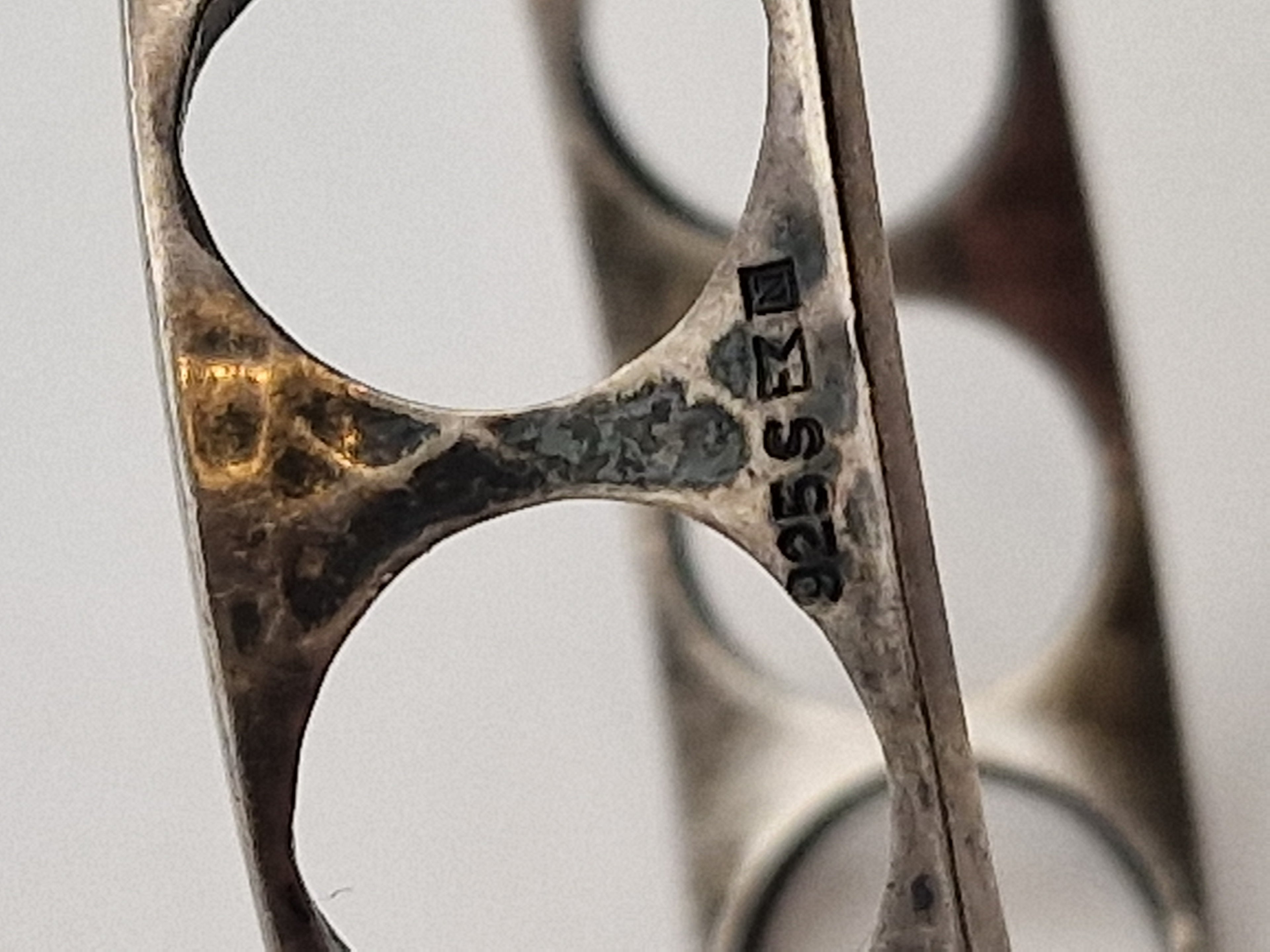 Detaljbilde av stempel: 925S – ekte sterling sølv.