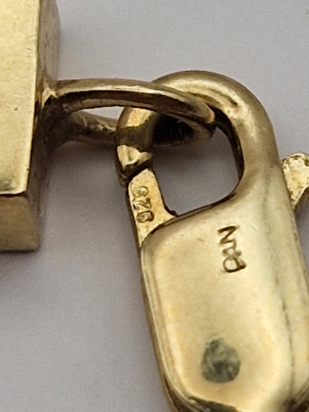 Karabinlås i 925 sølv merket PAN