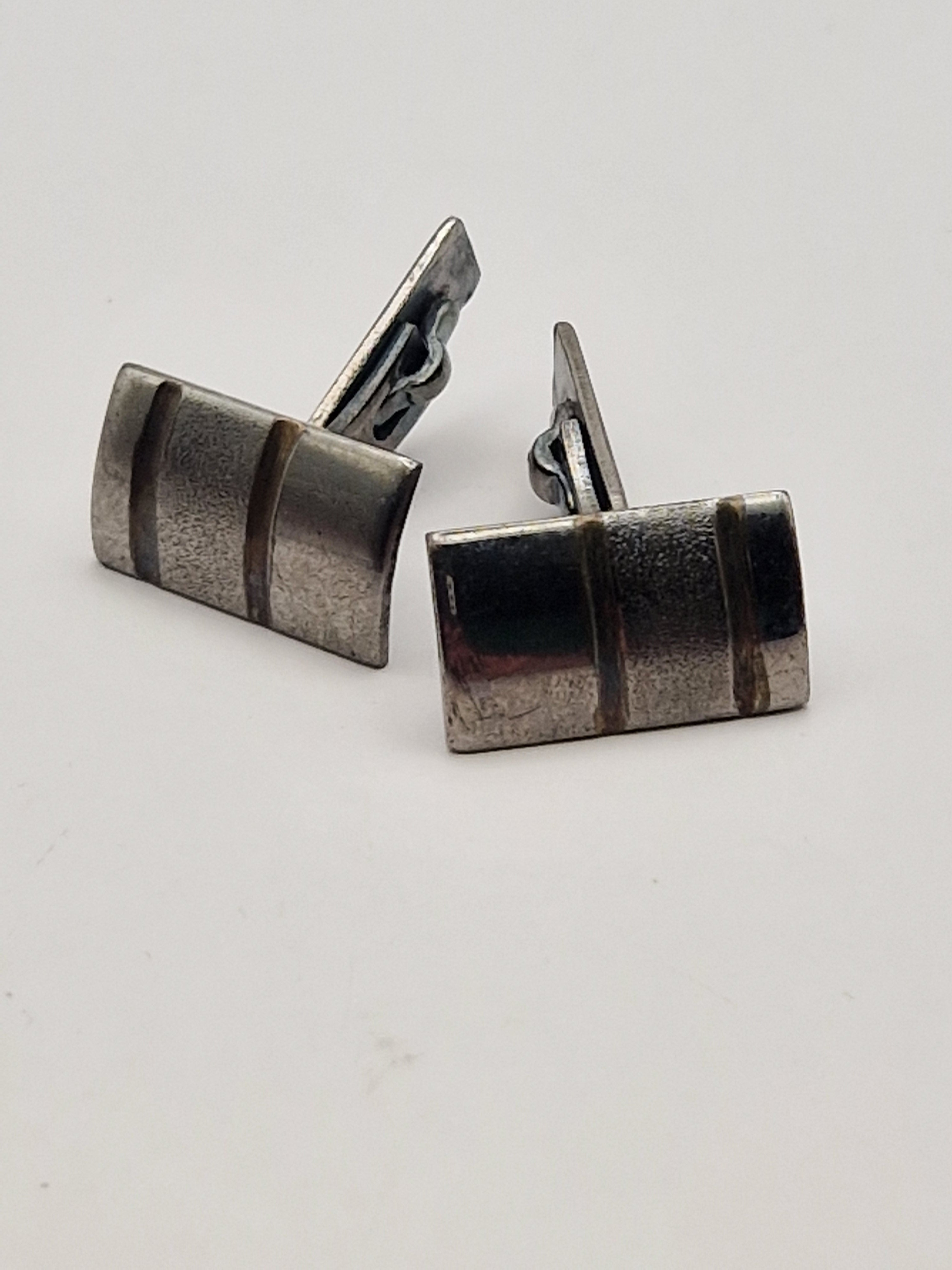 Klassiske mansjettknapper i 925 sterling sølv