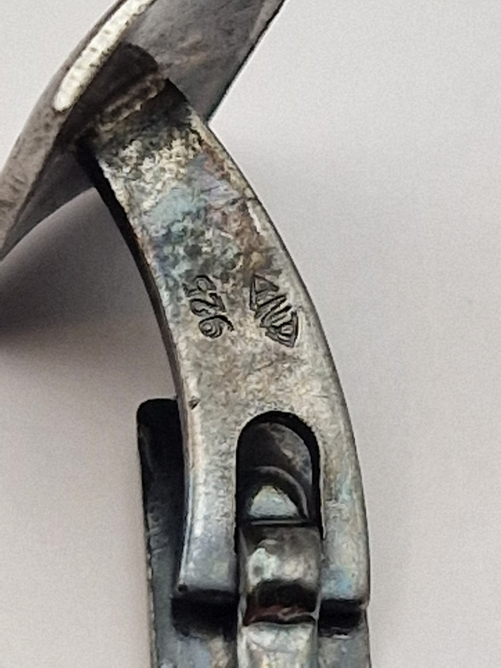 Detalj av stempel 925 og makers mark