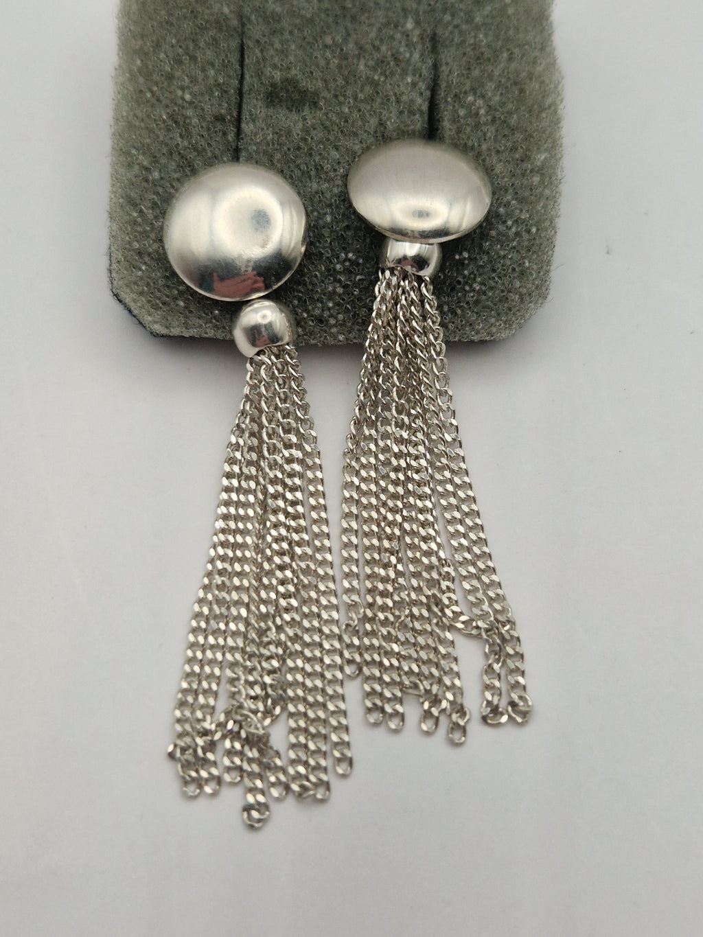 Sølv øredobber med frynser i 925 sterling sølv