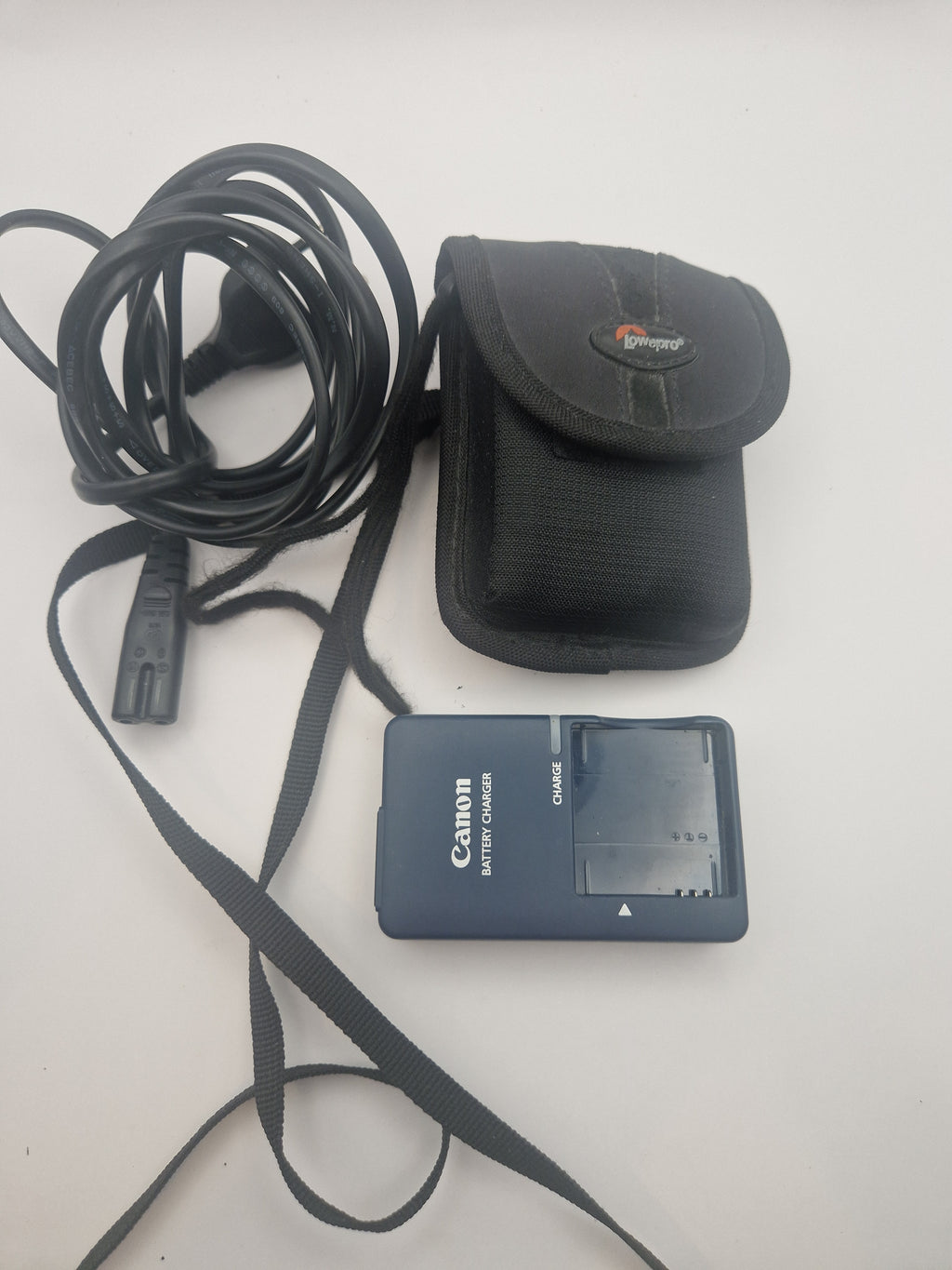 Original Canon batterilader og tilbehør