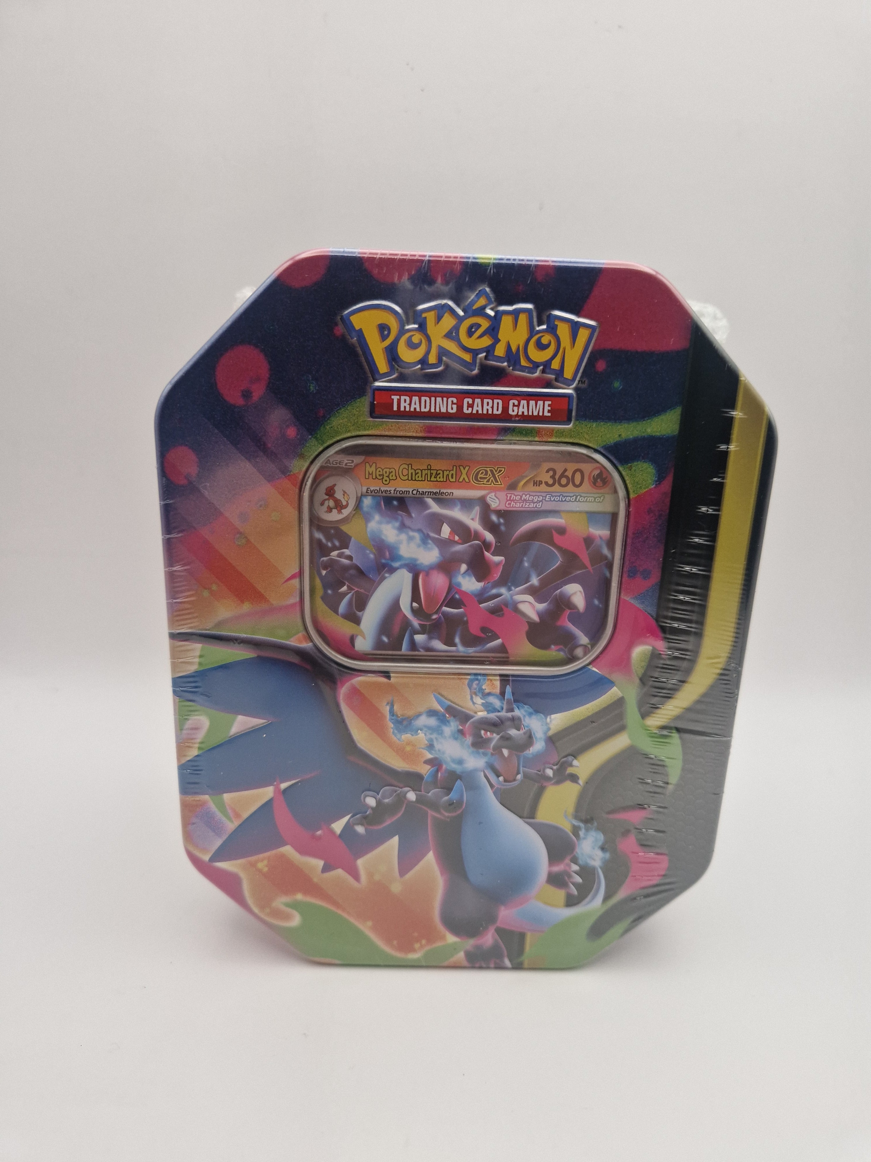 Pokémon TCG: Mega Charizard ex Tin (Charizard X) – WASTELAND