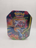 Forside av Mega Charizard ex Tin (Charizard X)