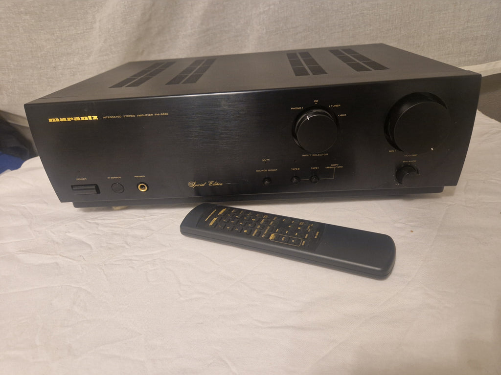 Front av Marantz PM-66SE Special Edition stereoforsterker