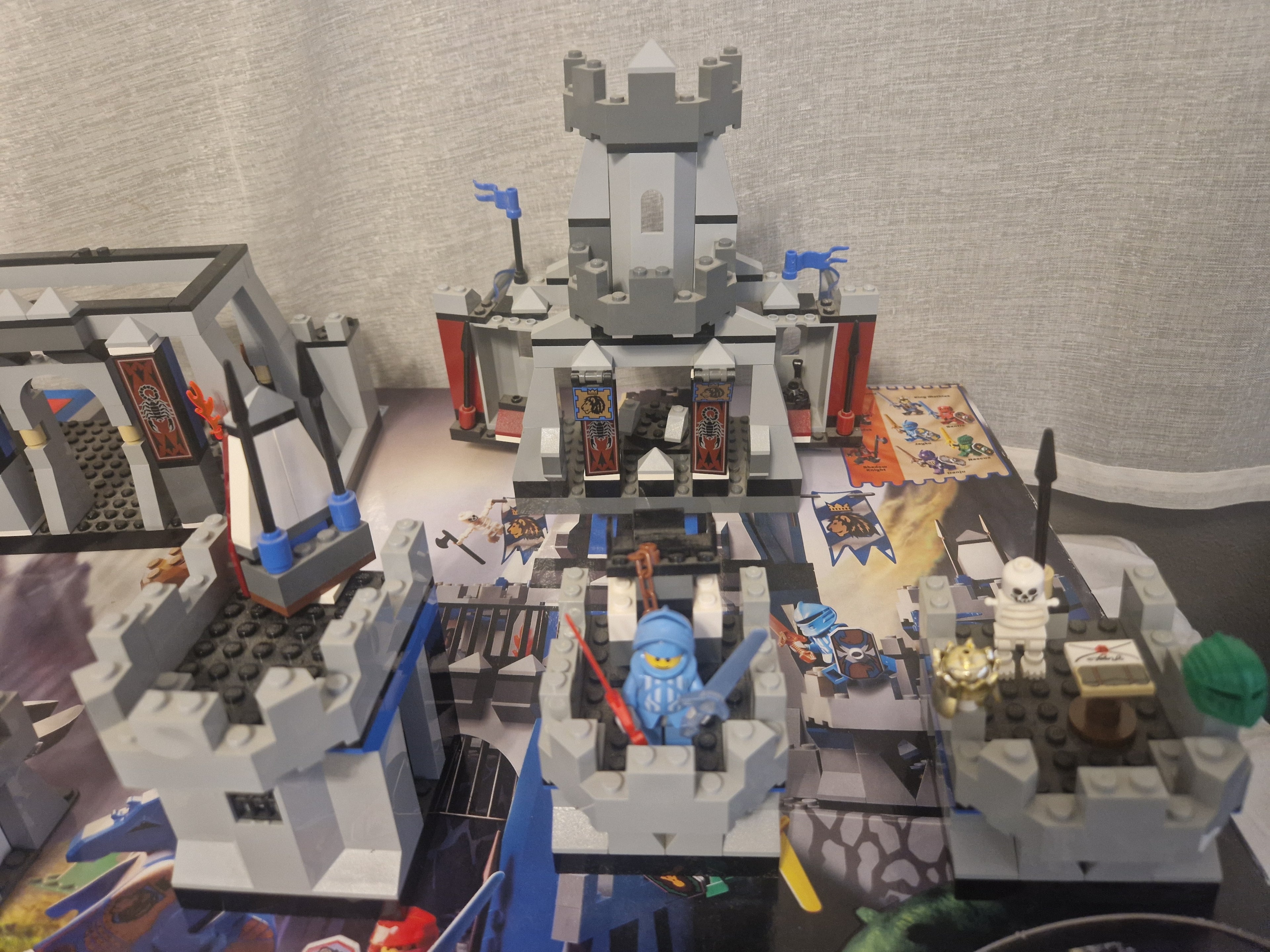 Settet demontert i seksjoner