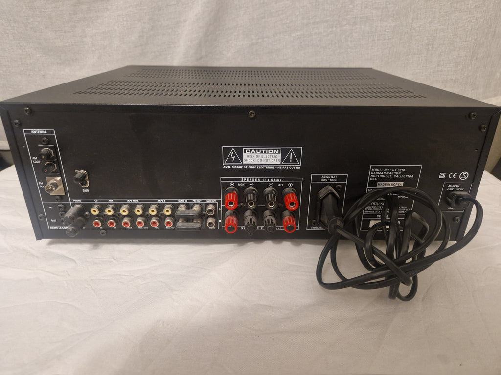 Bakside med alt av tilkoblinger