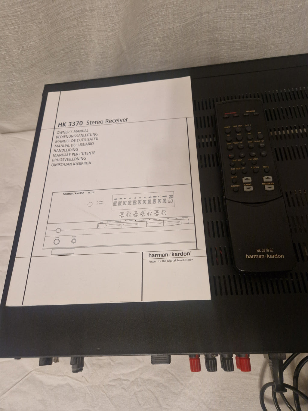 Original lader og manual