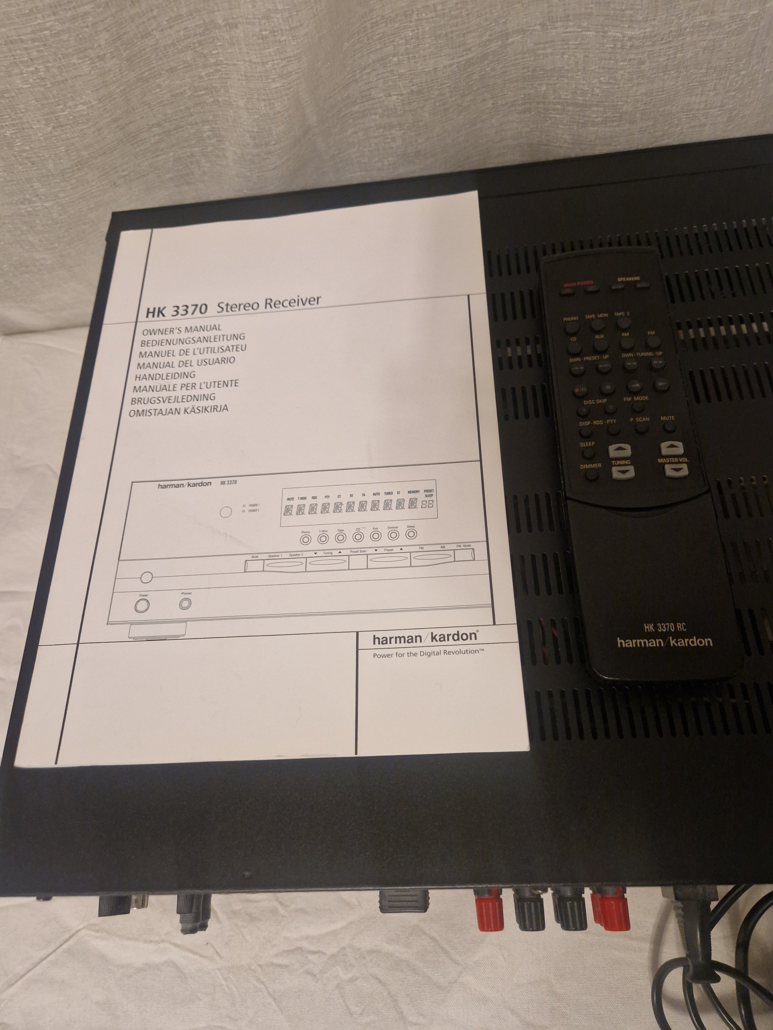 Original lader og manual