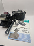 Canon EOS 600 med tilbehør og blits