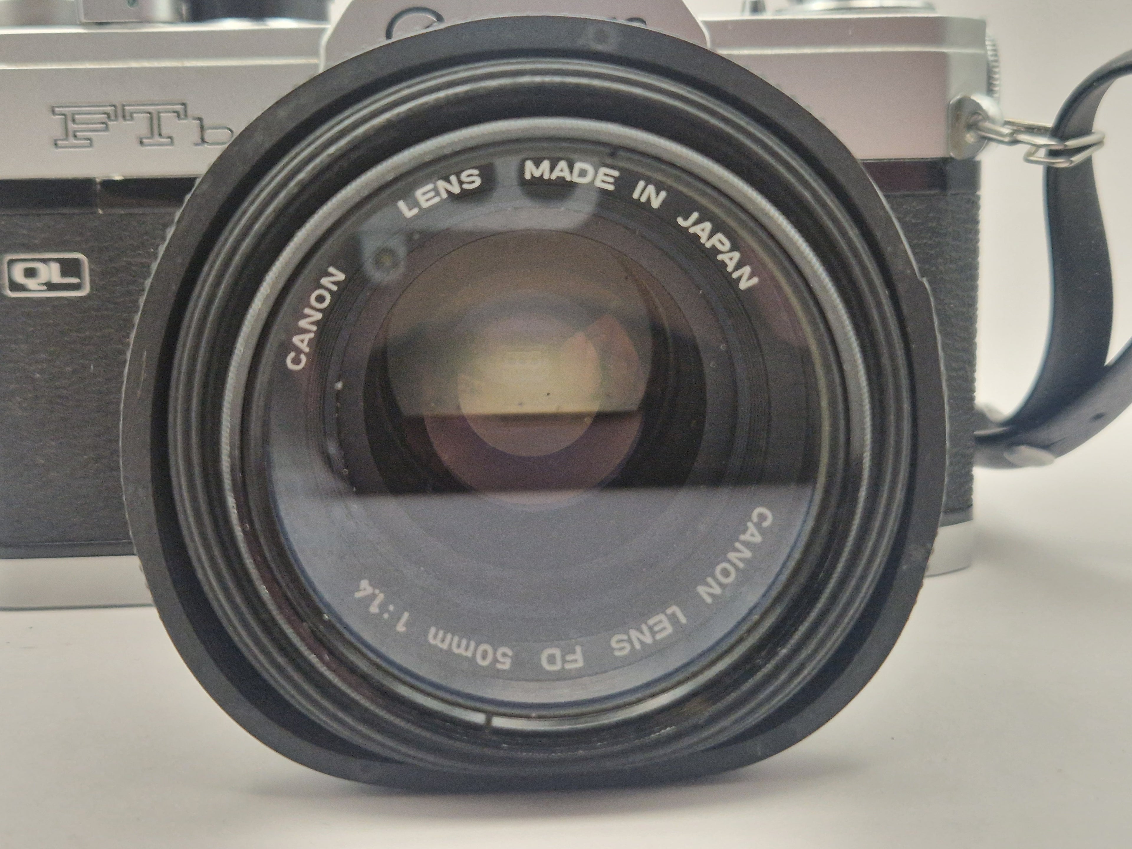Nærbilde av Canon FD-linse