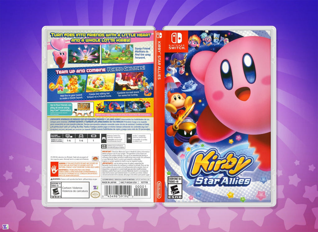 Kirby Star Allies Nintendo Switch PAL back cover