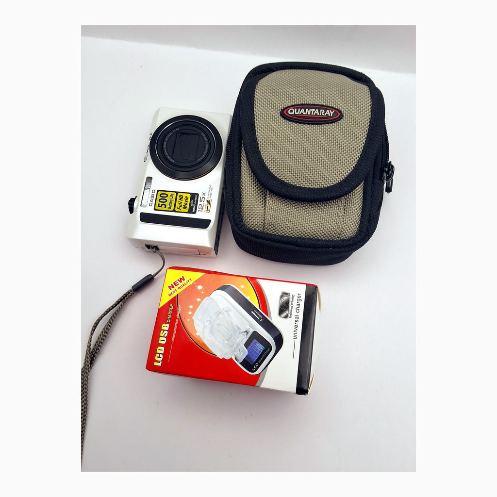 Casio Exilim EX-ZR100 med etui og lader